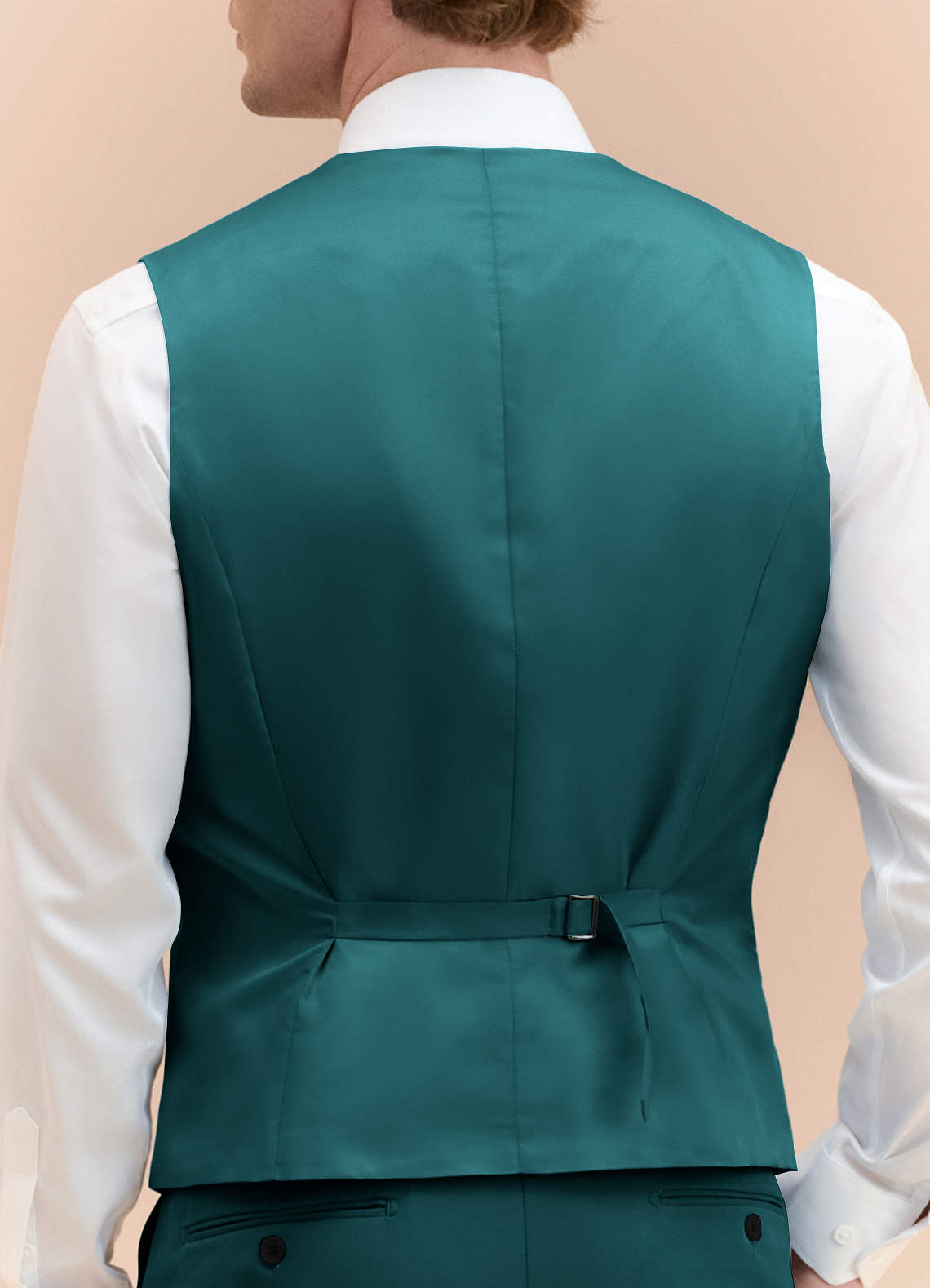 front James Pine Structured Stretch Suit Vest