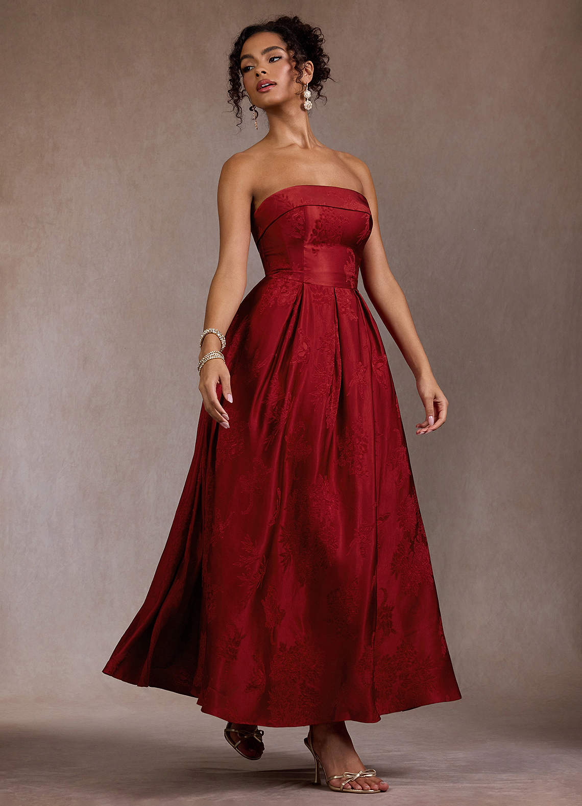 crimson dress formal Haunted Beauty Victorian Dress in Crimson 3X main image 1