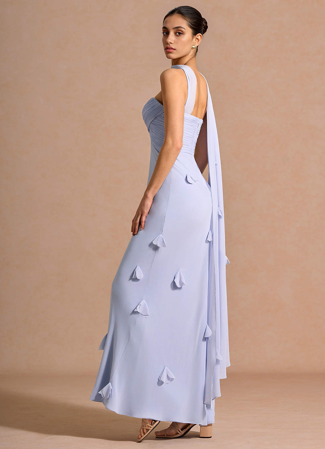 Joanie Pale Periwinkle Maxi Dress | Azazie AU