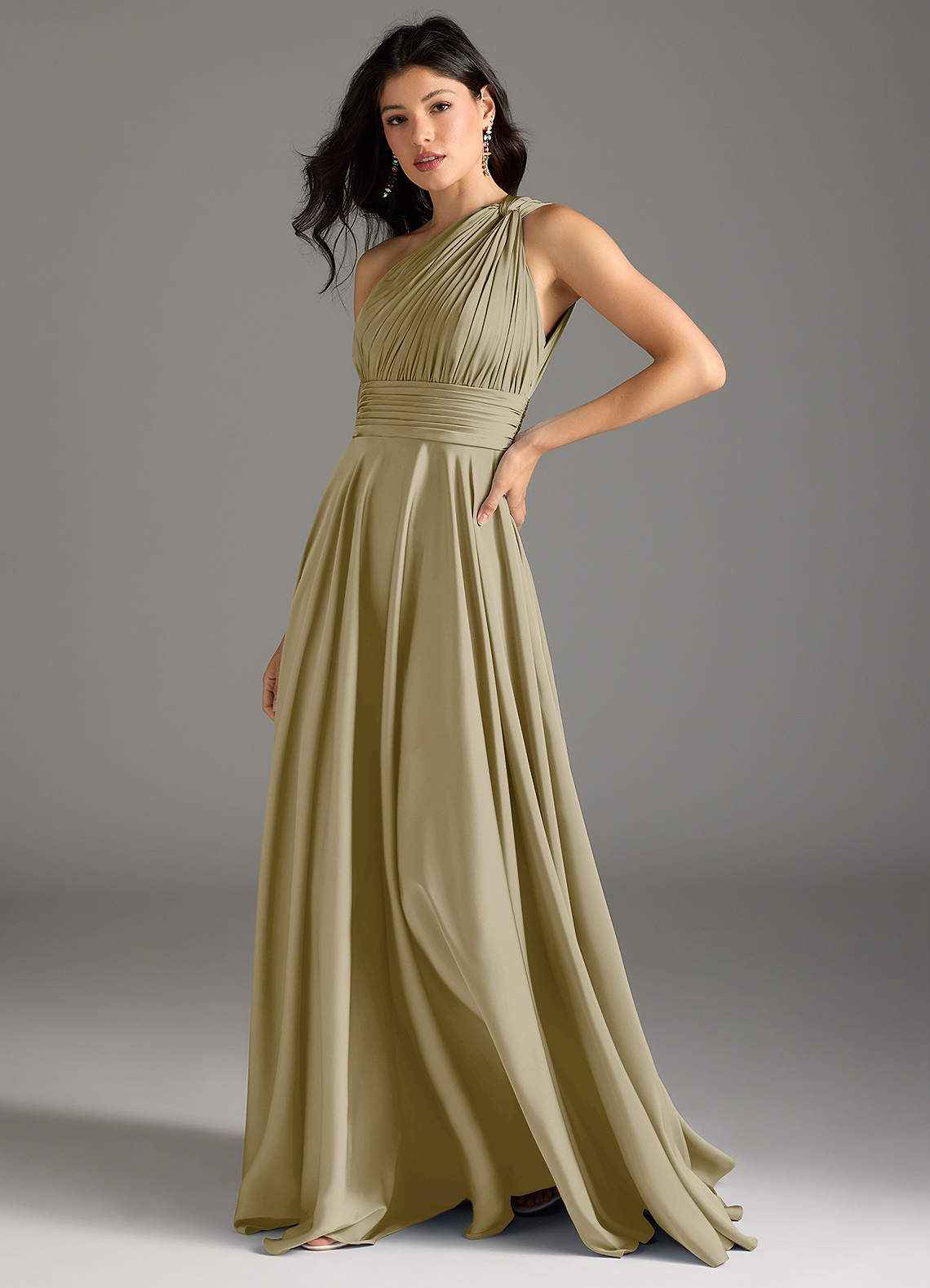 bridesmaid dresses green and gold 23 Sage Green Bridesmaid Dresses For Every Style