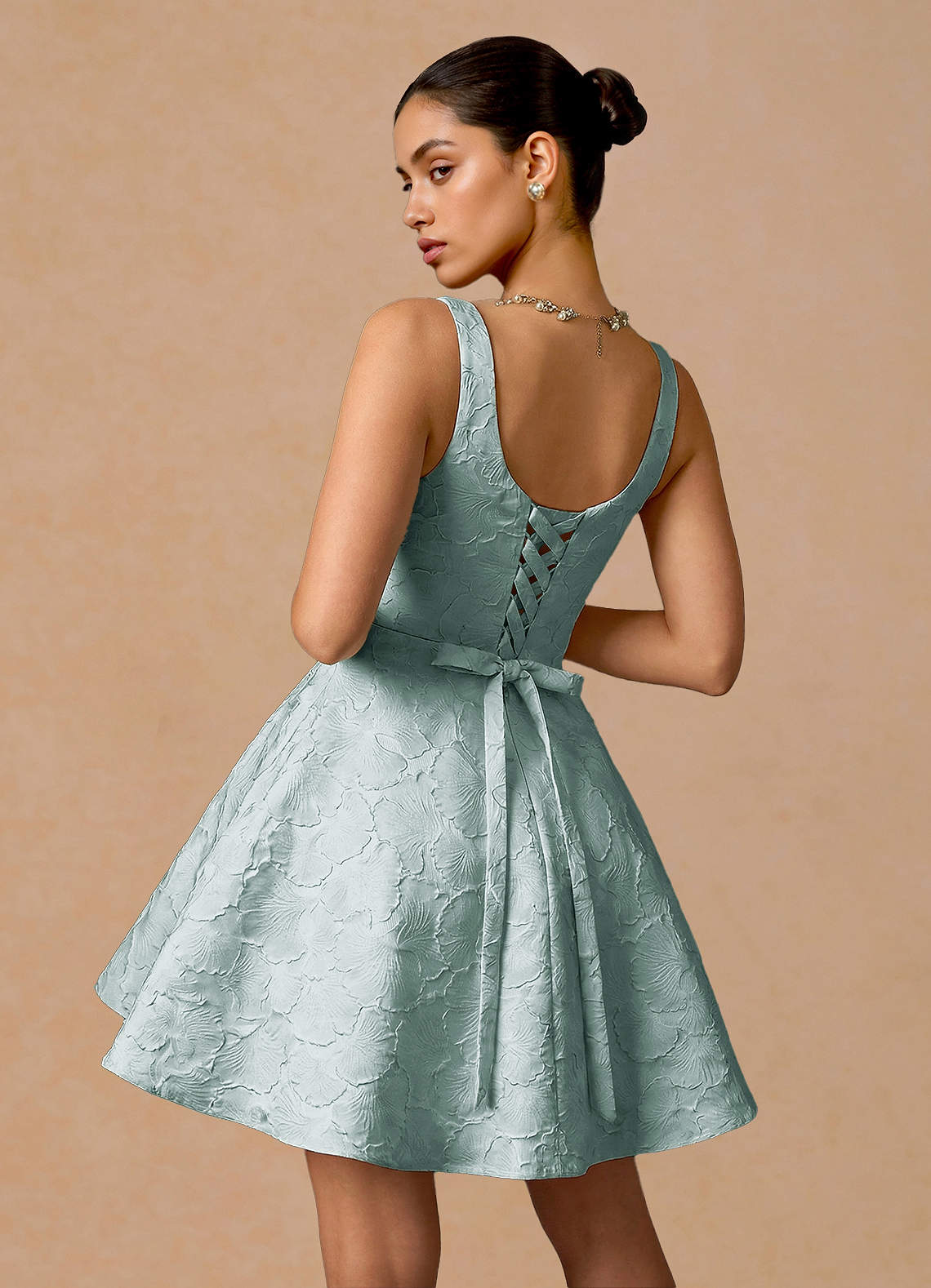 Effie French Blue Mini Dress | Azazie Effie French Blue Mini Dress | Azazie