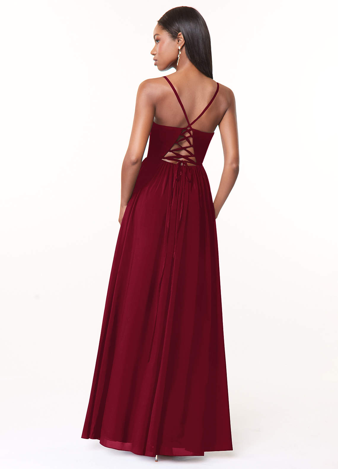 Burgundy Azazie Marilyssa Bridesmaid Dresses | Azazie