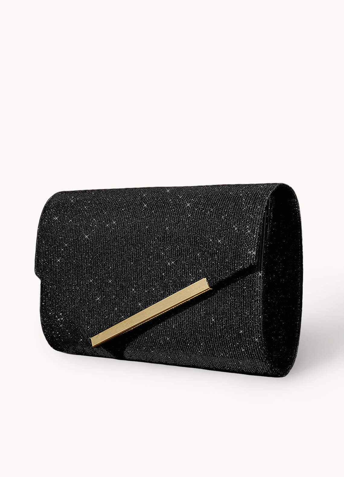 front Micronized Glitter Envelope Bag