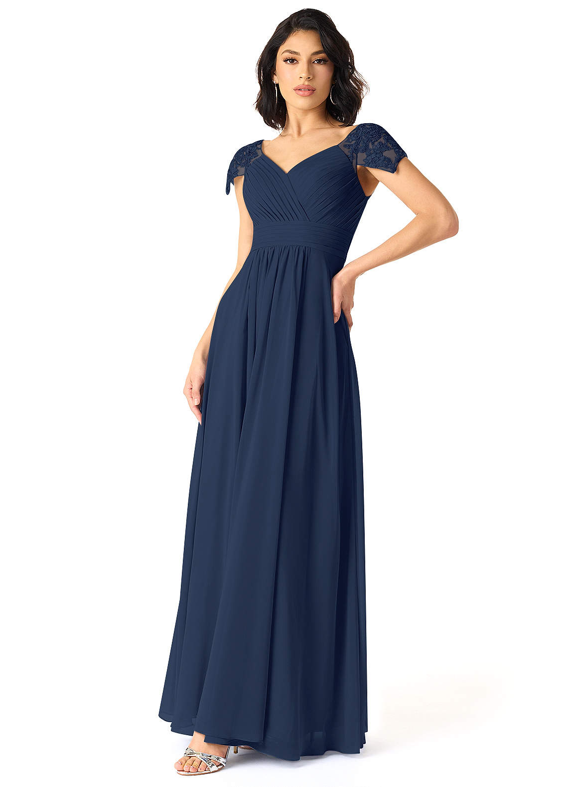 Azazie Adelyn Dark Navy Bridesmaid Dresses 