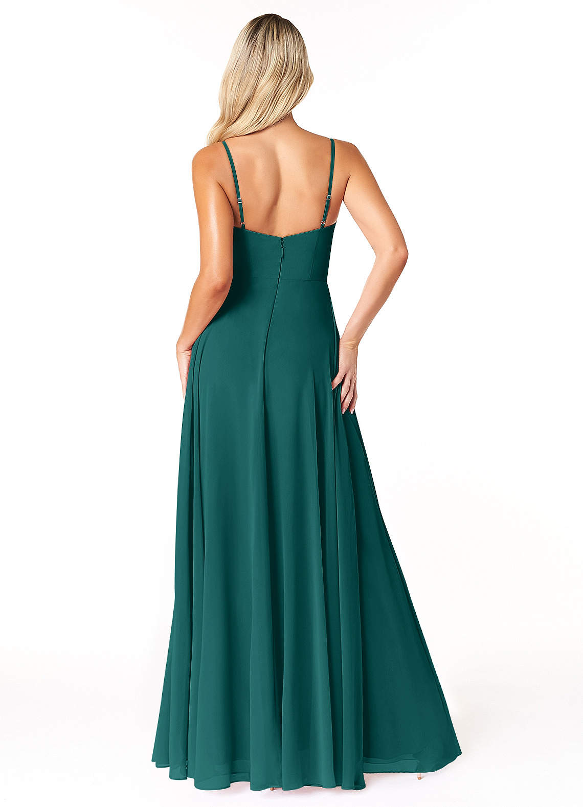 Peacock Azazie Emerald Bridesmaid Dresses | Azazie