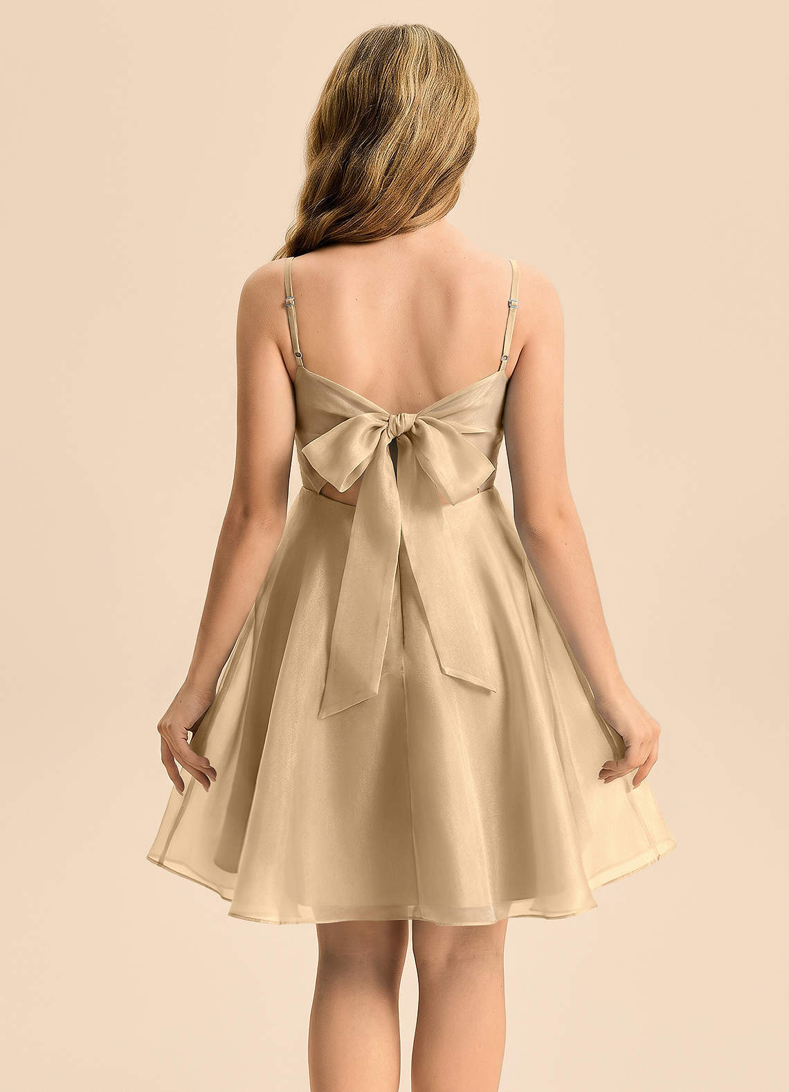 front Azazie Miko Junior Formal Dress