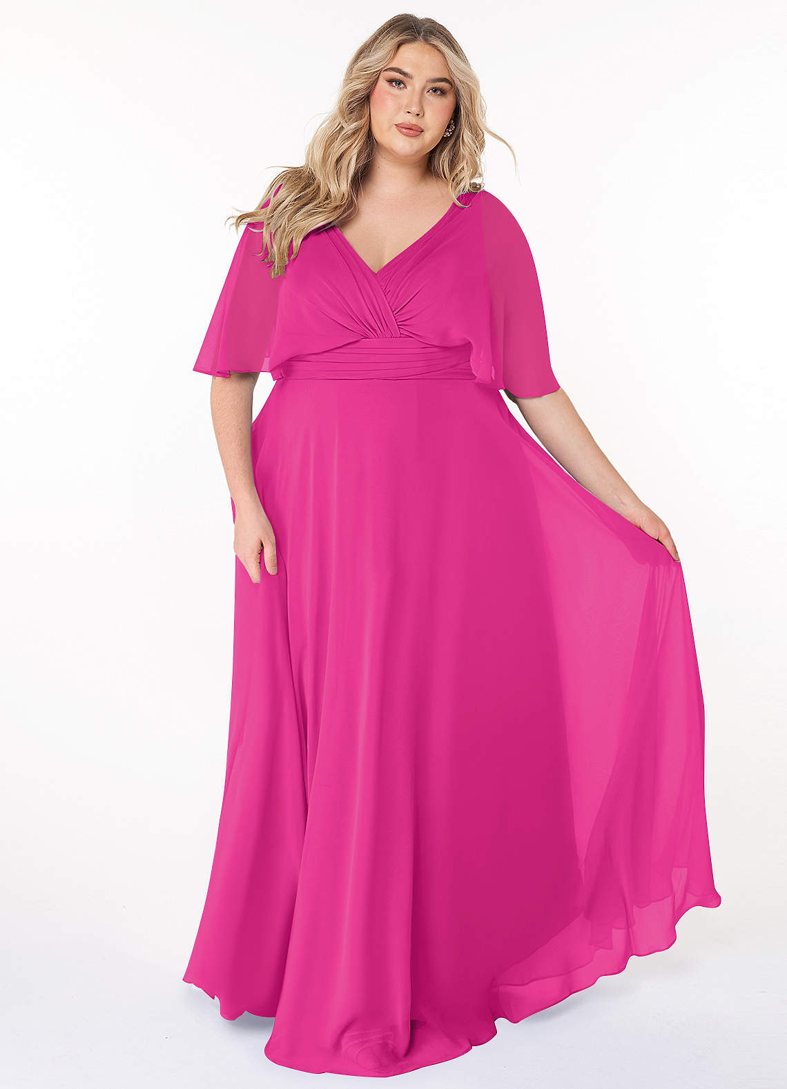 Fuchsia Azazie Pamela Bridesmaid Dresses Azazie