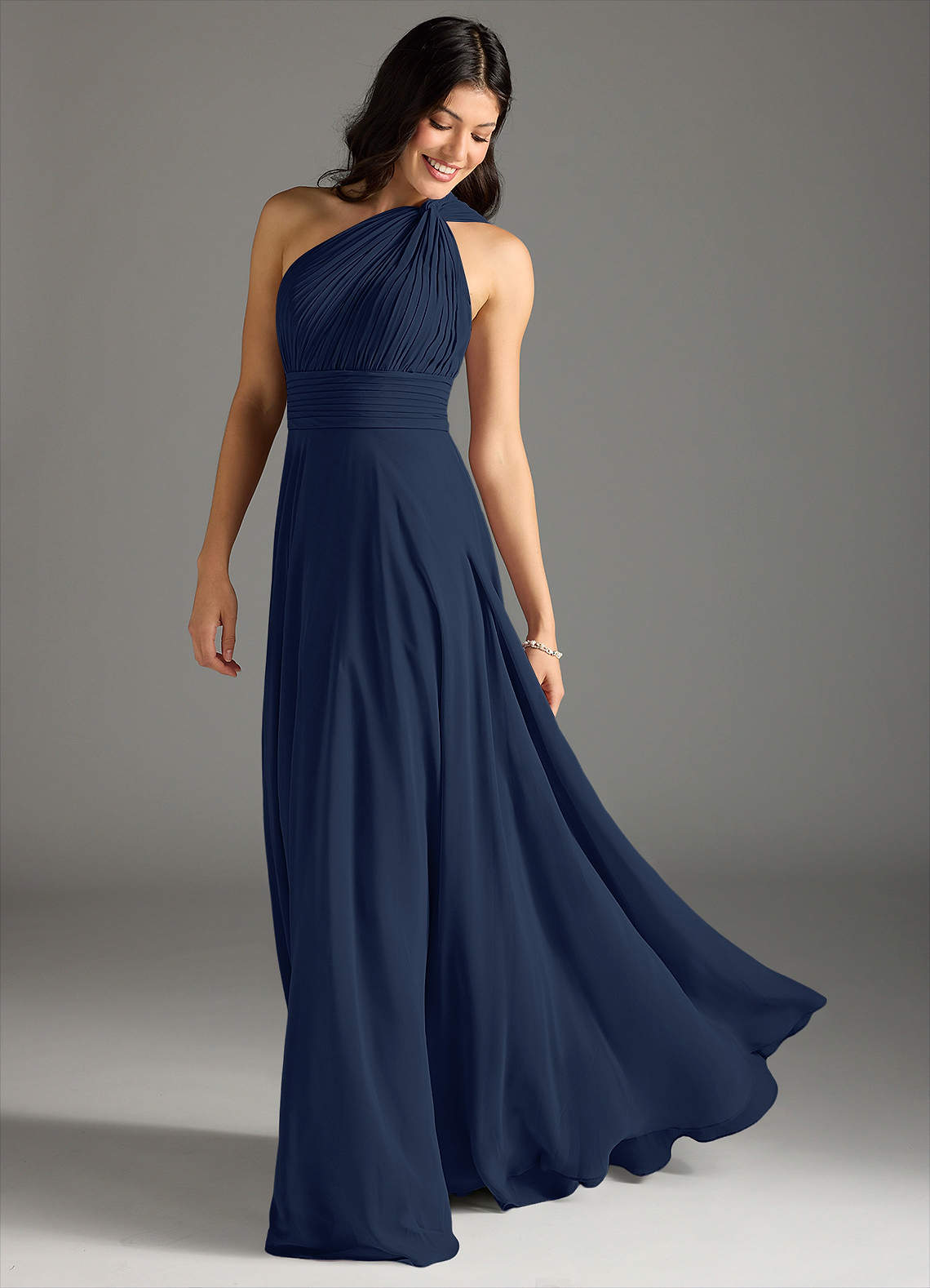 navy blue grecian dress Blue Goddess Dress