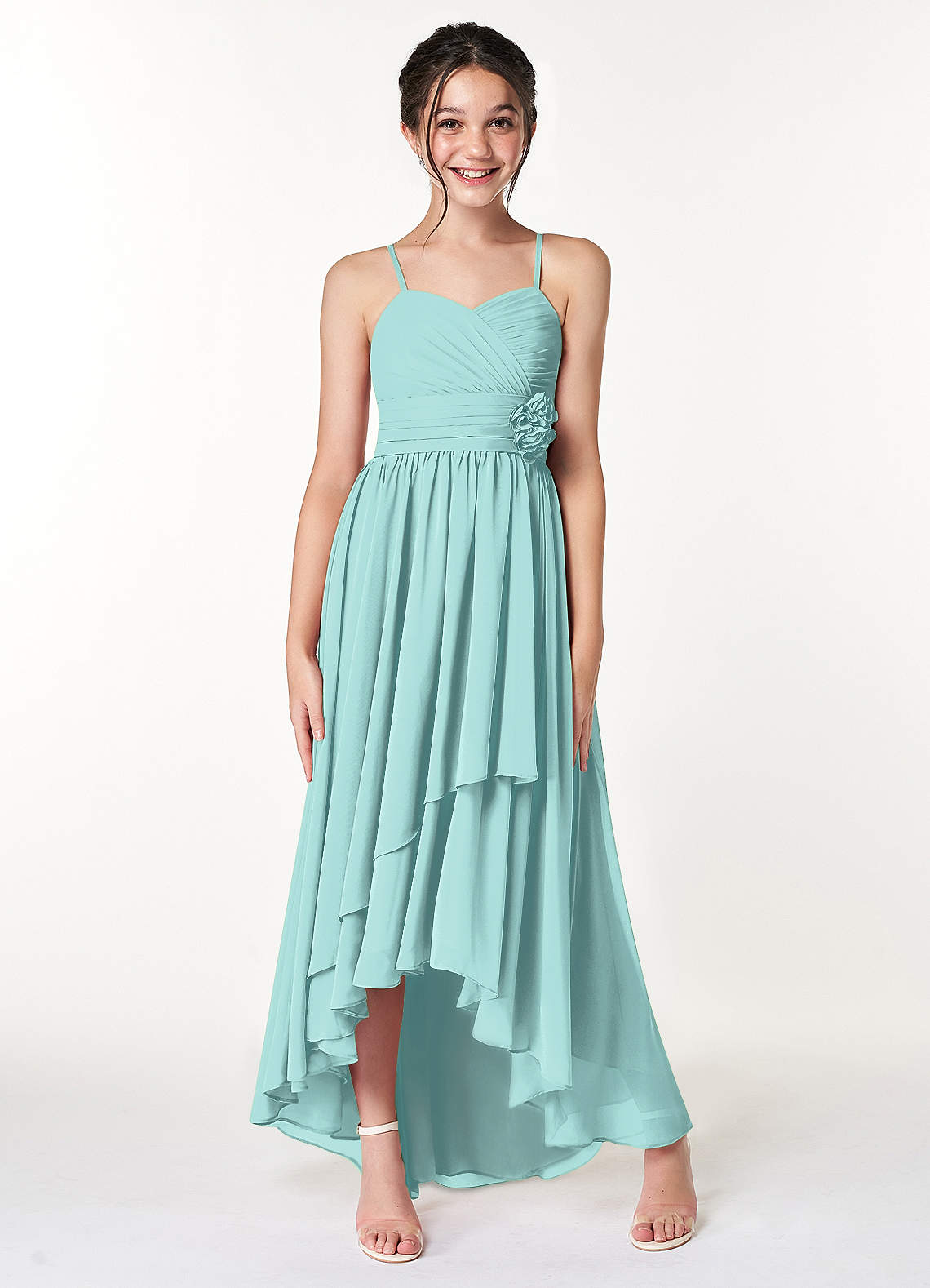 a.line wedding dress Cute Big Bow Ivory Satin A-line Elegant Wedding Dress with Pockets, White