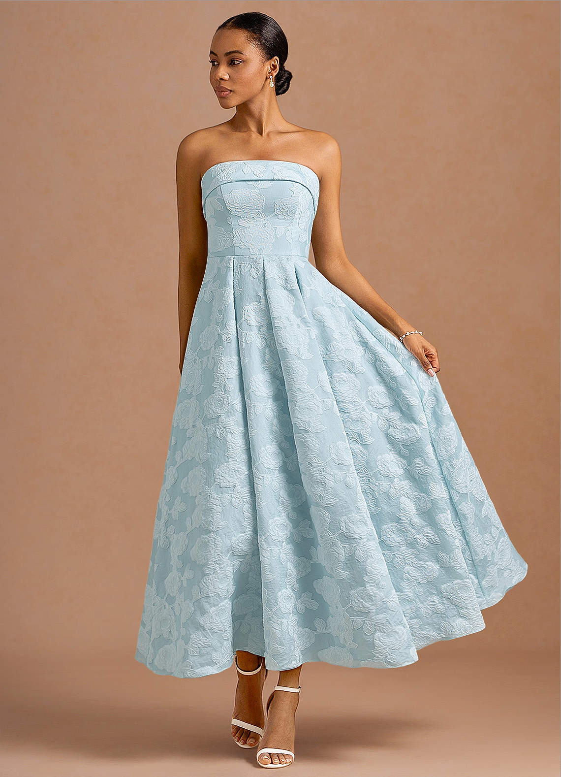 Clementine Bleg Blå Maxikjole image2