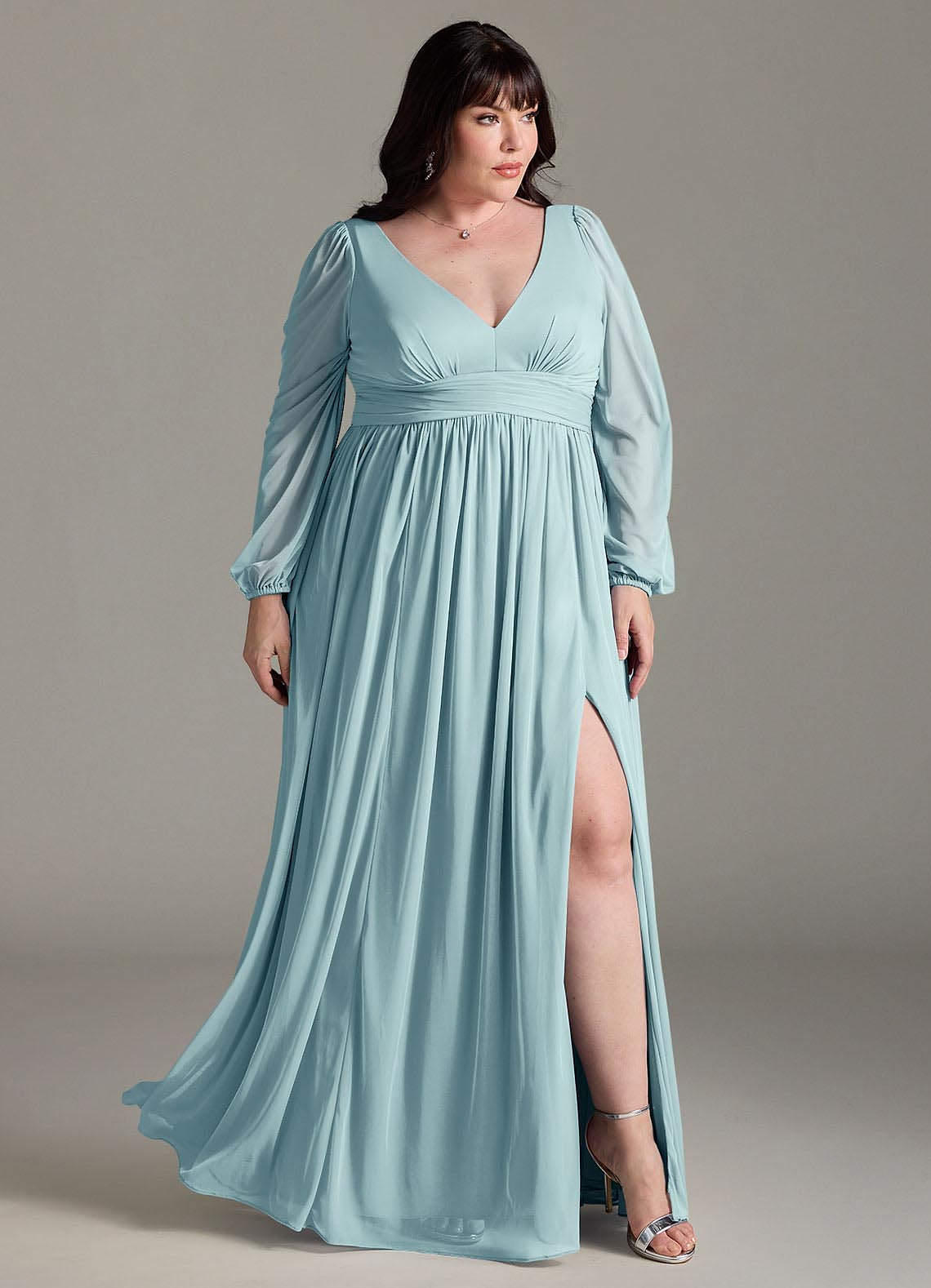 Azazie Norah Sea Glass Chiffon Bridesmaid Dresses | Azazie