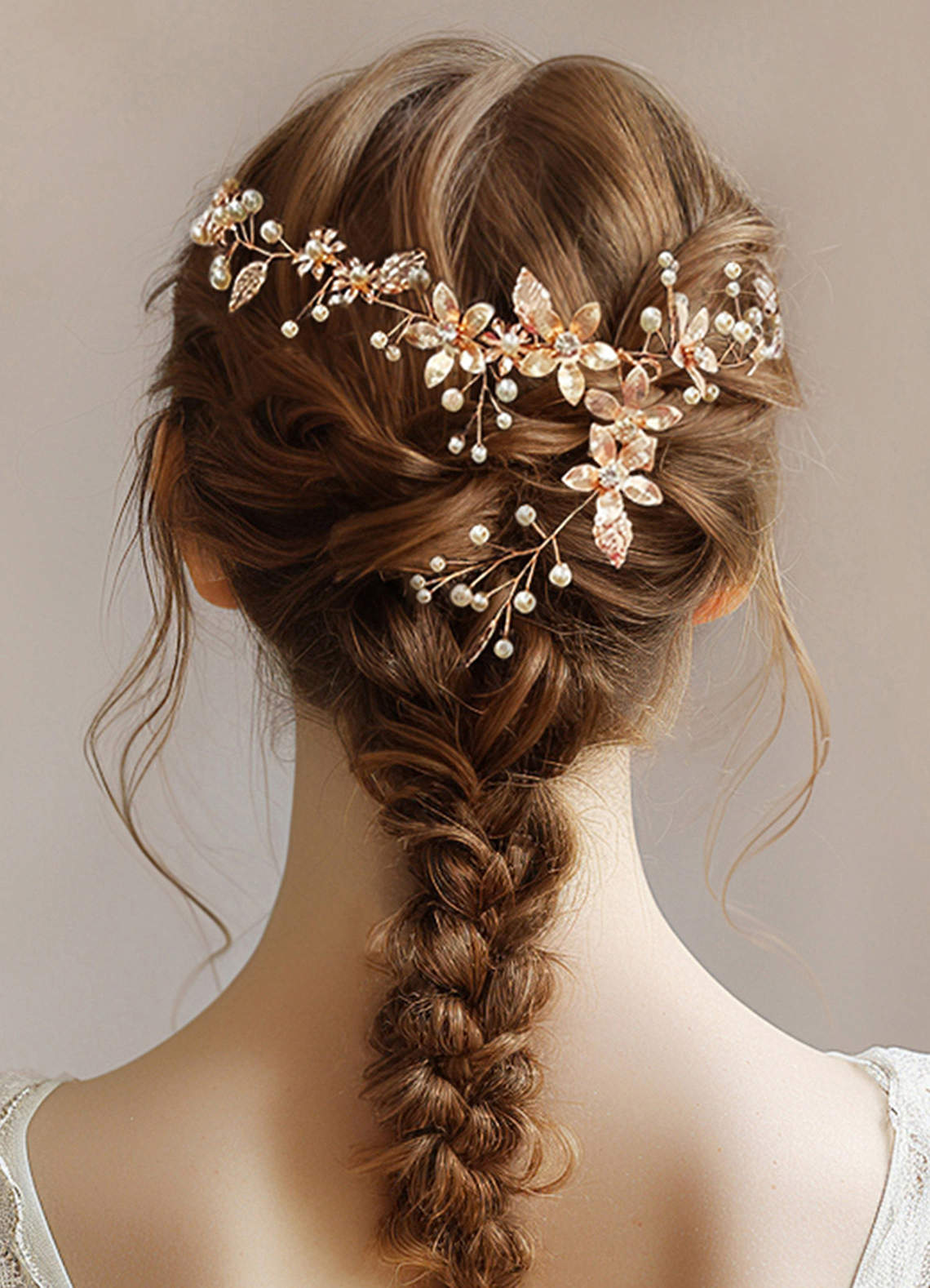 front Diadema con decoración de margaritas