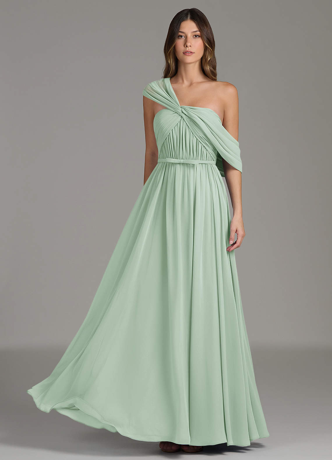 azazie agave bridesmaid dresses Azazie Plus Size A-Line Off The Shoulder Floor-Length Chiffon Bridesmaid Dresses