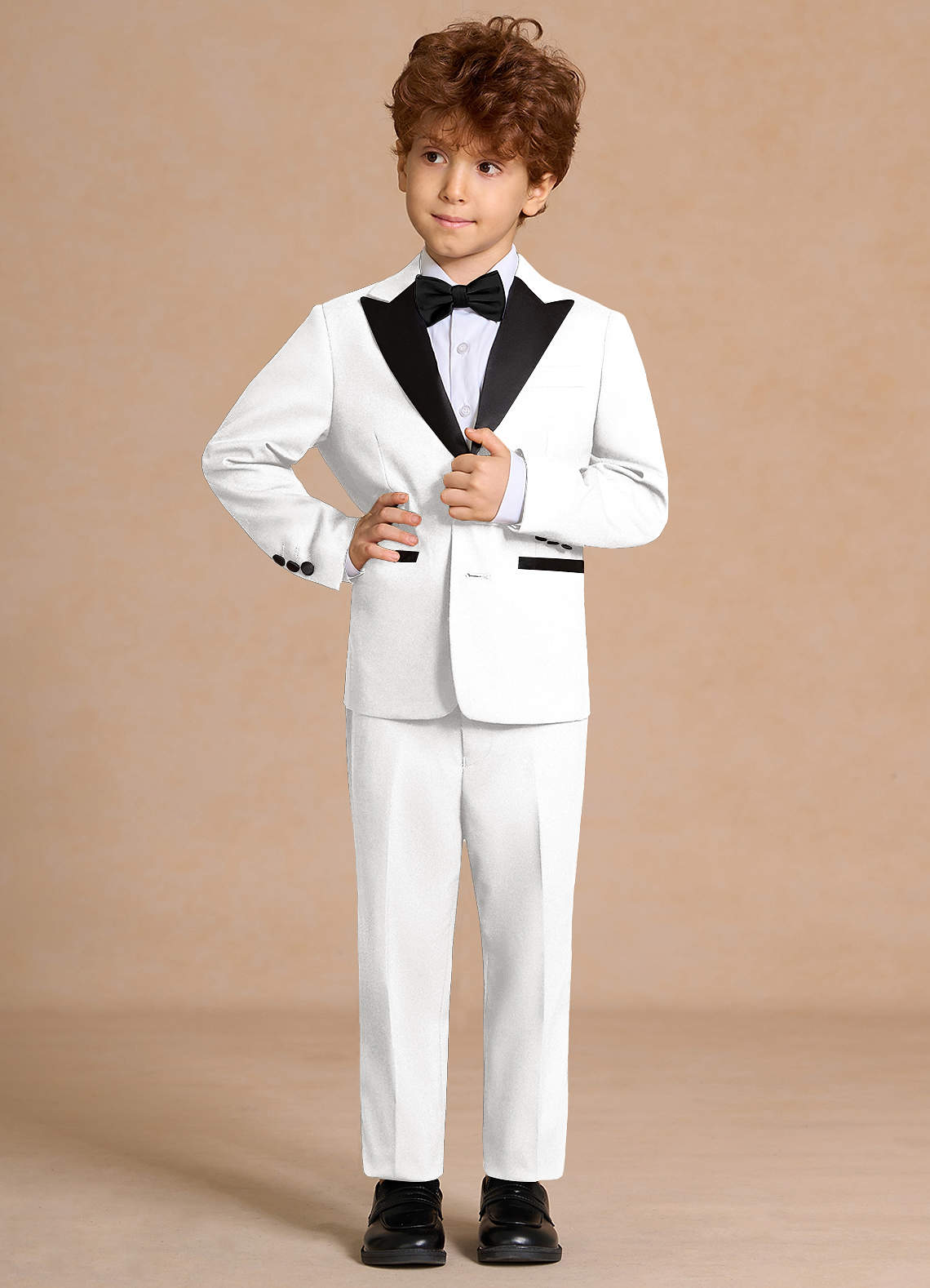front Michael Boys Peak Lapel 2-Piece Tuxedos