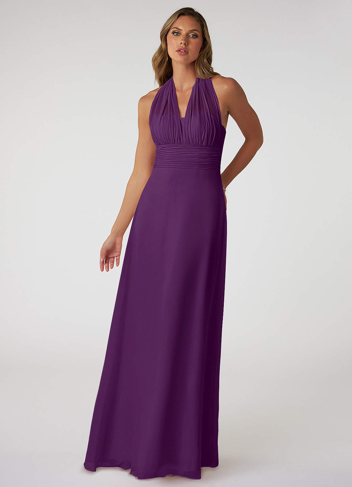 grape bridesmaid dresses uk Azazie Fifi Ready to Ship Chiffon Lavender