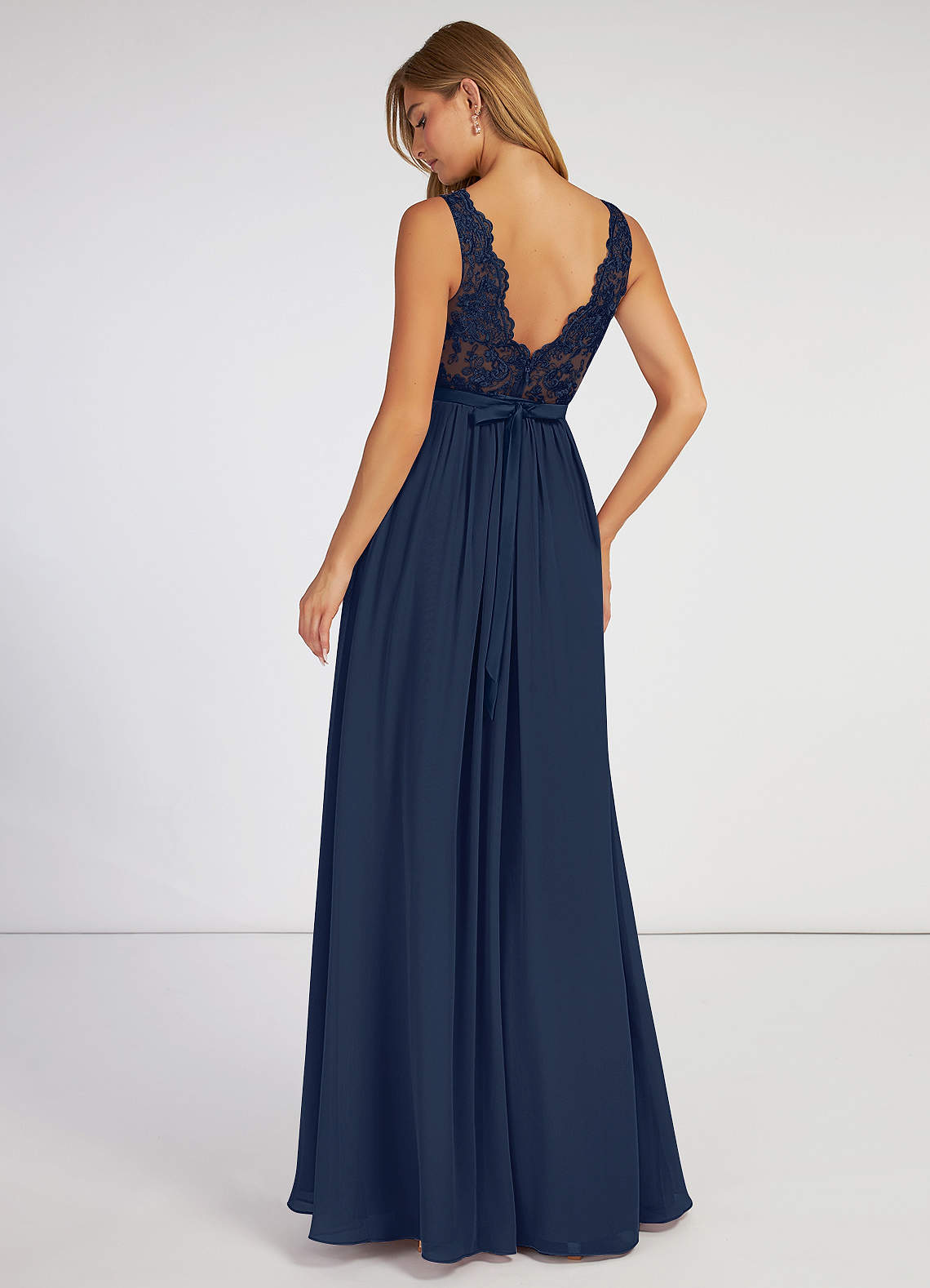 Azazie Elly Dark Navy Bridesmaid Dresses | Azazie