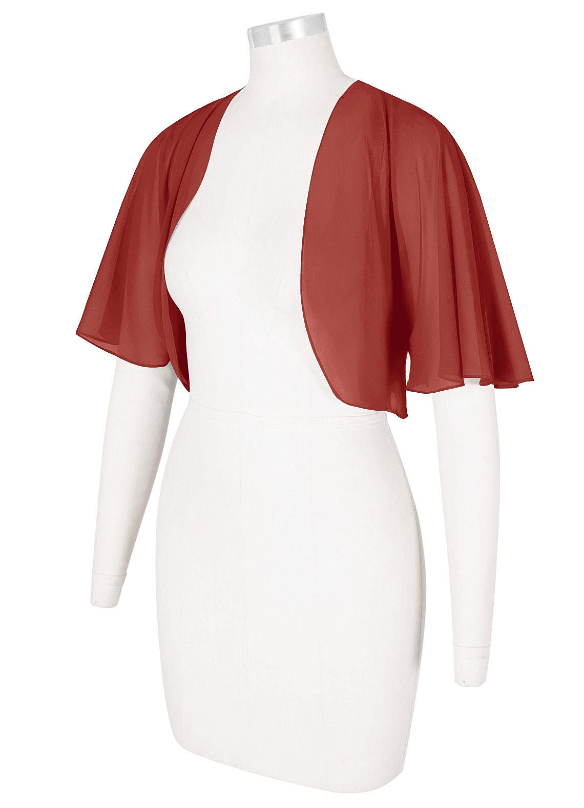 front Azazie Matching Color Salome Chiffon Wrap