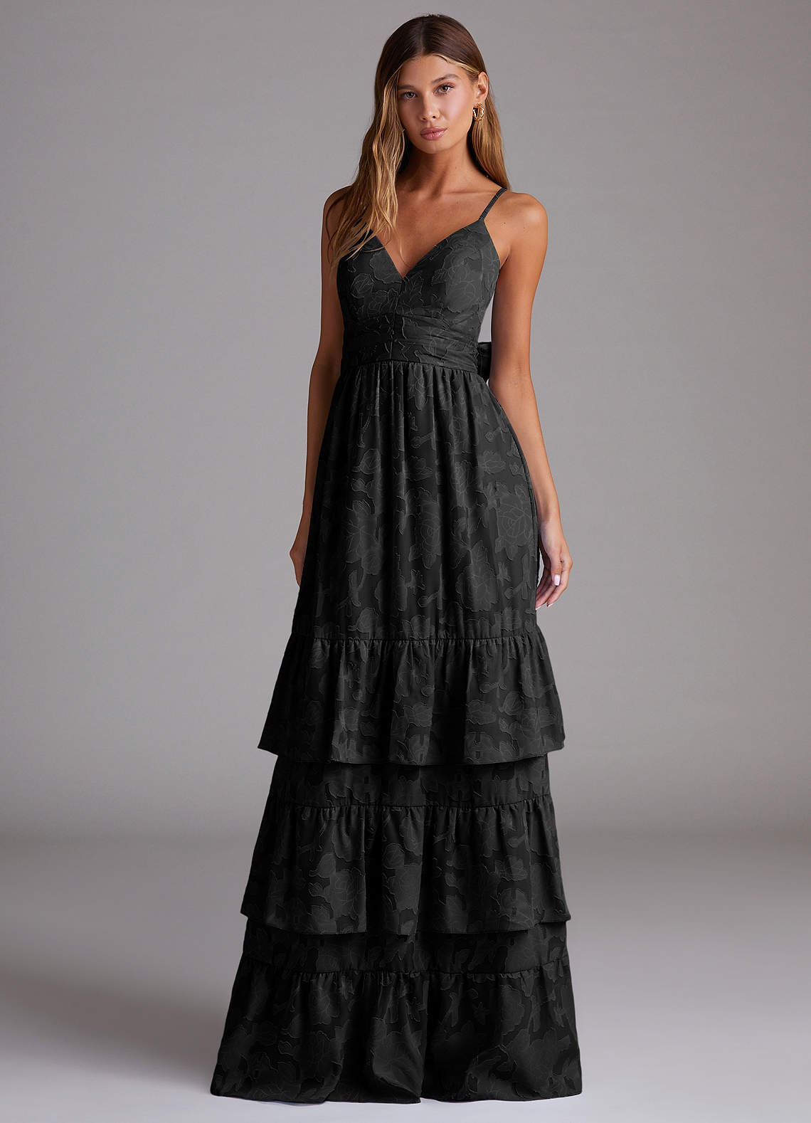 Nathalia Black Maxi Dress | Azazie