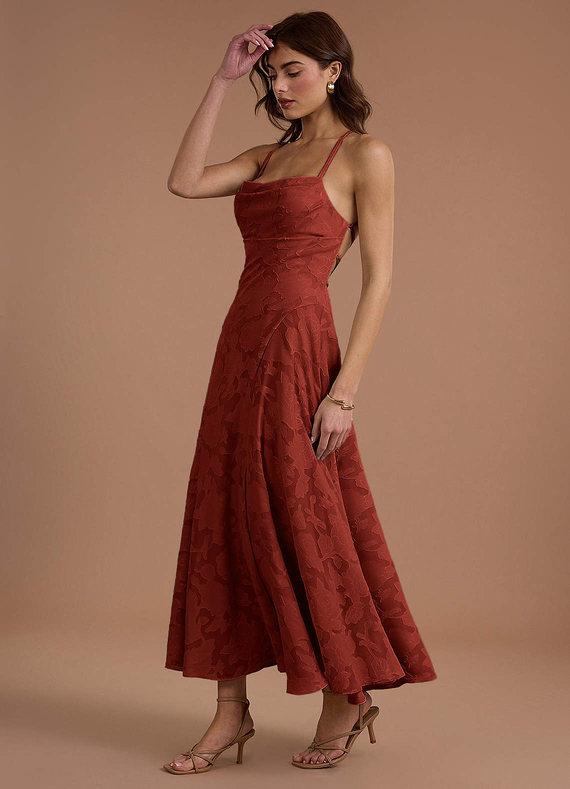 Robe Longue Terracotta Irelia image2