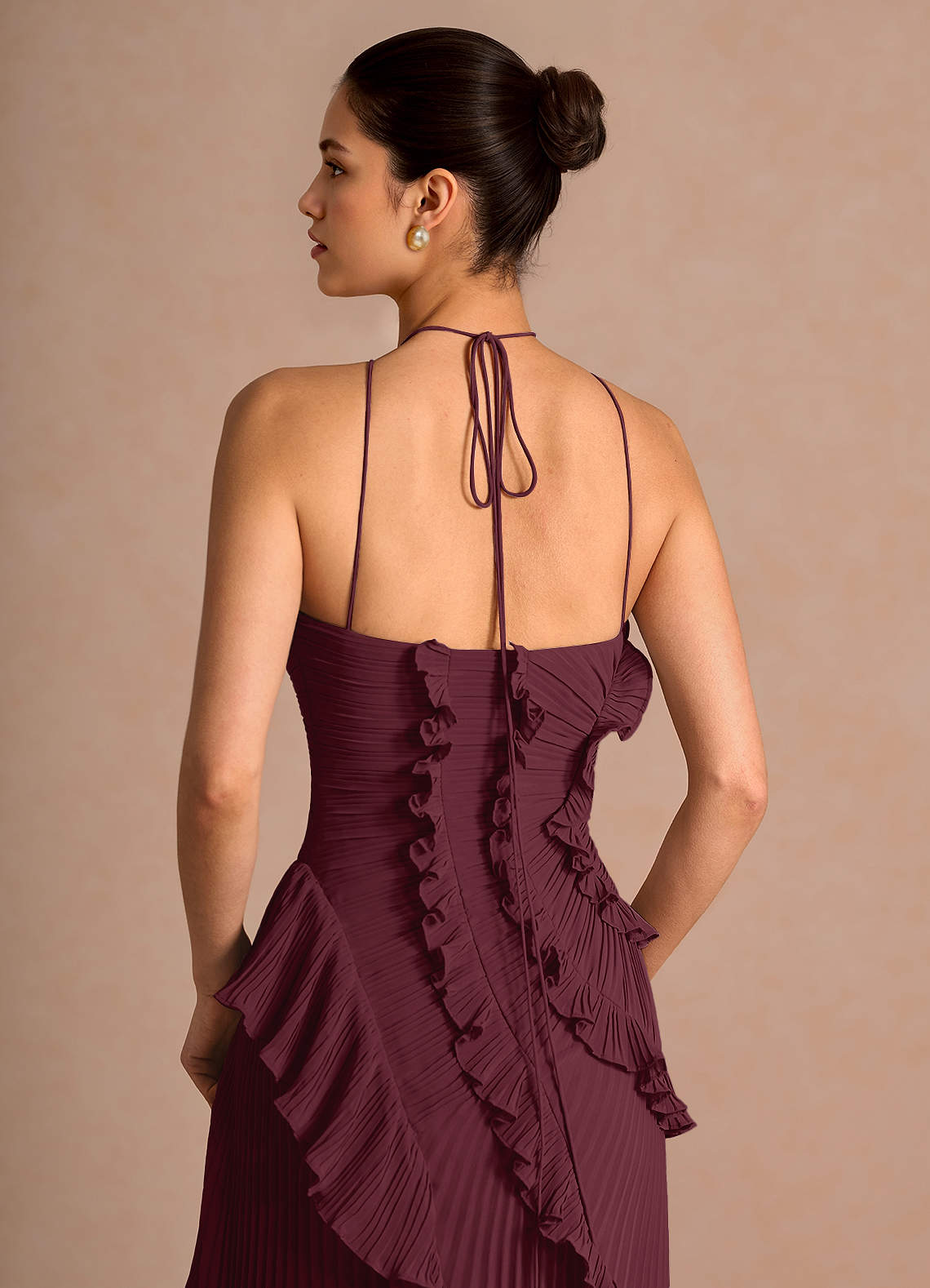 Hatsu Wine Maxi Dress image5