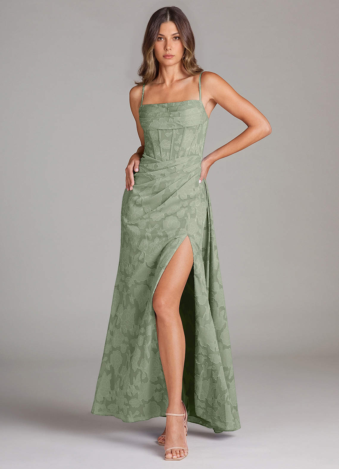 Giada Pistachio Maxi Dress Ready to Ship | Azazie