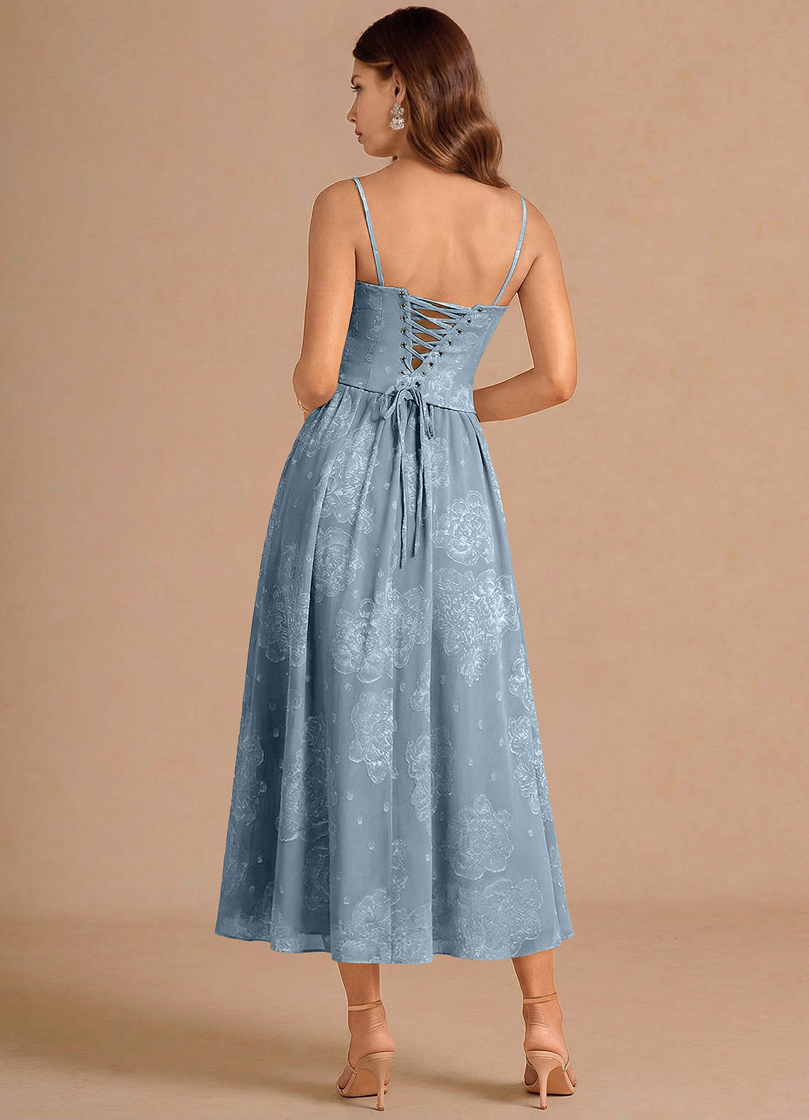 Isaura Powder Blue Midikjole image1