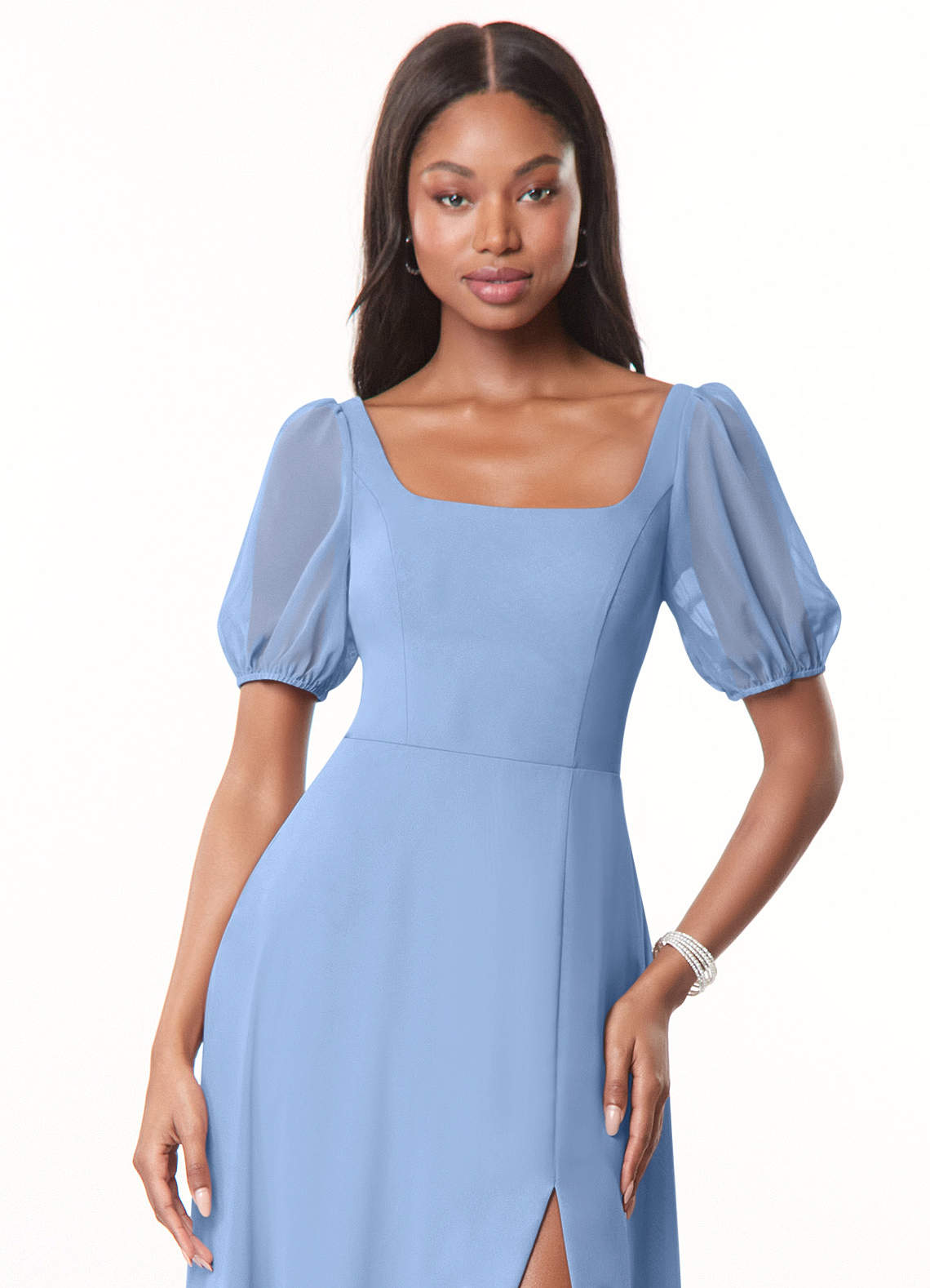 Blue Box Chiffon Dress