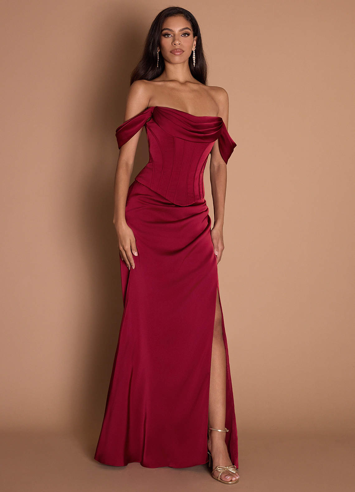 Maxi jurk Reese Robijn Rood image3