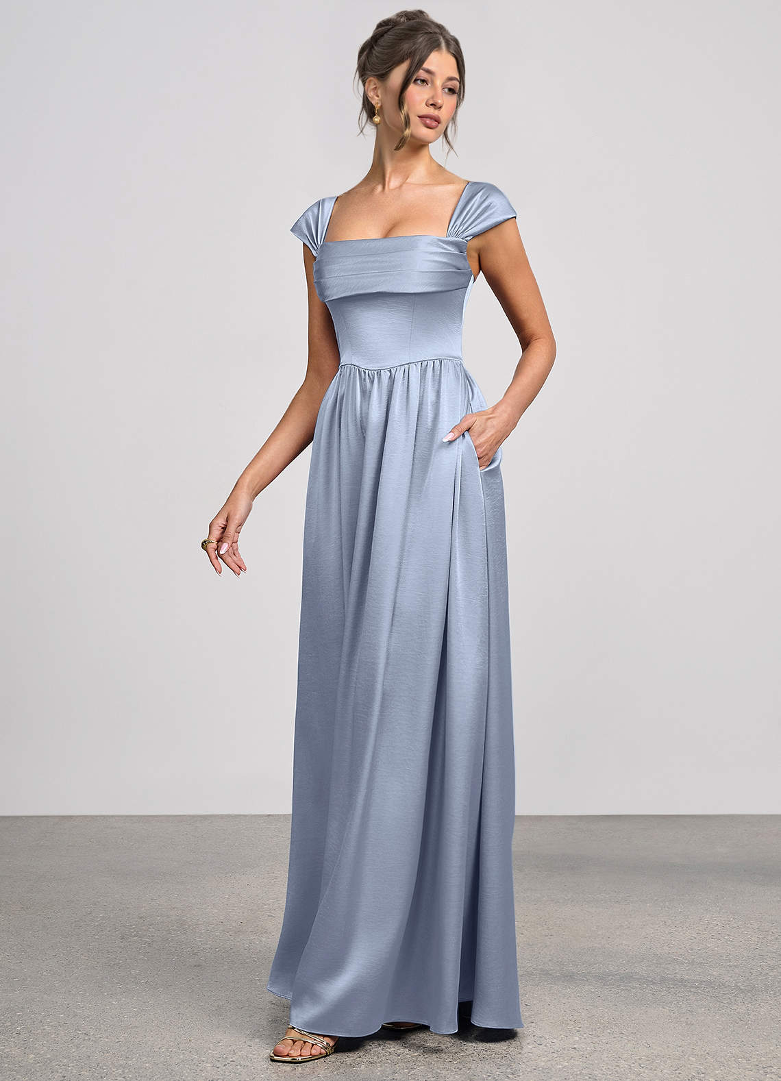 long sleev maxi dress Eterne