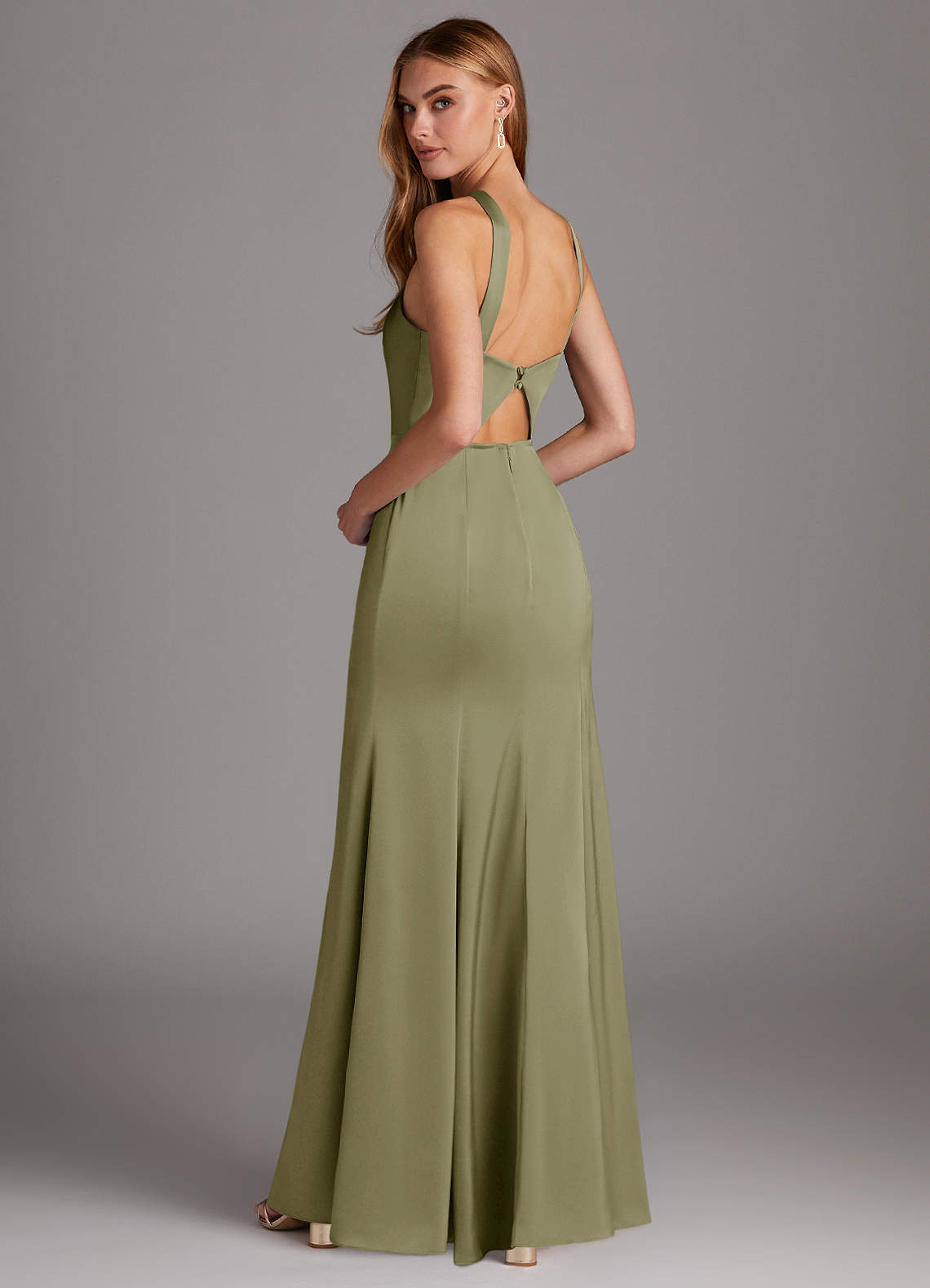 green emerald velvet dress Elana Glitter A-Line Dress