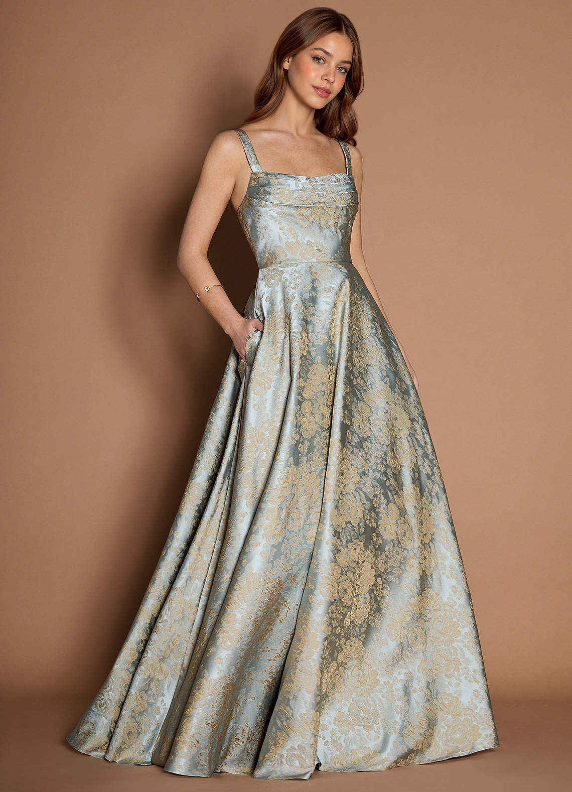 Marenna Azul Vintage Vestido de fiesta largo image2