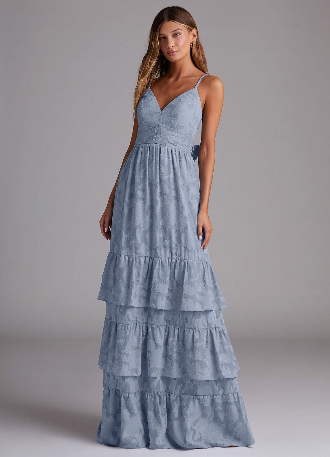 Nathalia Powder Blue Maxi Dress image1