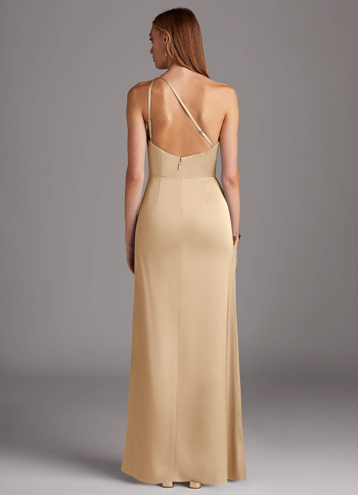 azazie mika stretch satin dress Azazie Mika