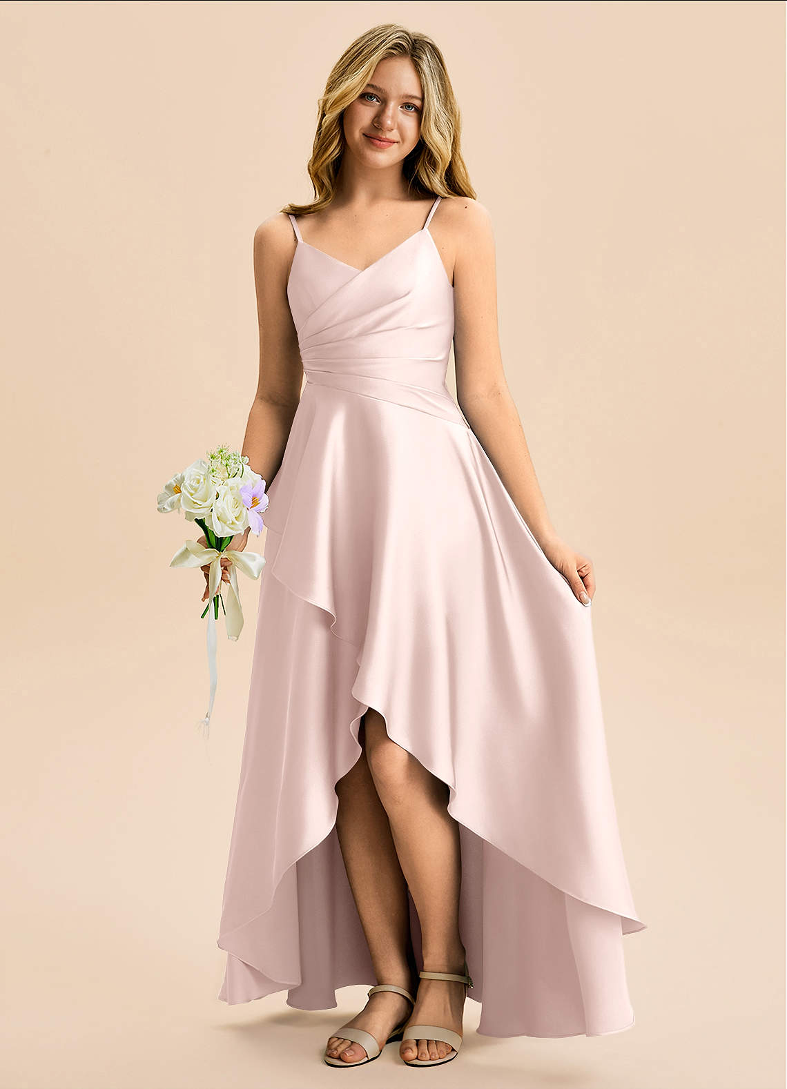 jr high formal dresses Junior Prom 2026, Dresses for Teens & Juniors please add $25.00 Azazie A-Line/Princess V-Neck Asymmetrical Stretch