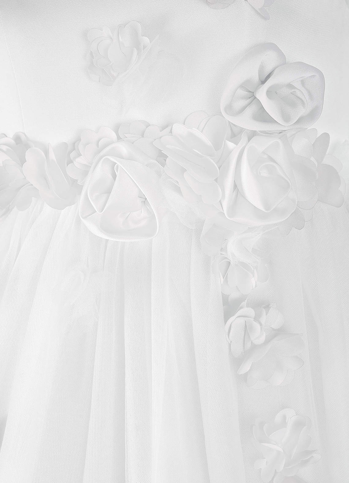 Barbie ♥ Azazie Flower Girl Dresses Diamond White A-Line Sleeveless Tulle Dress image11