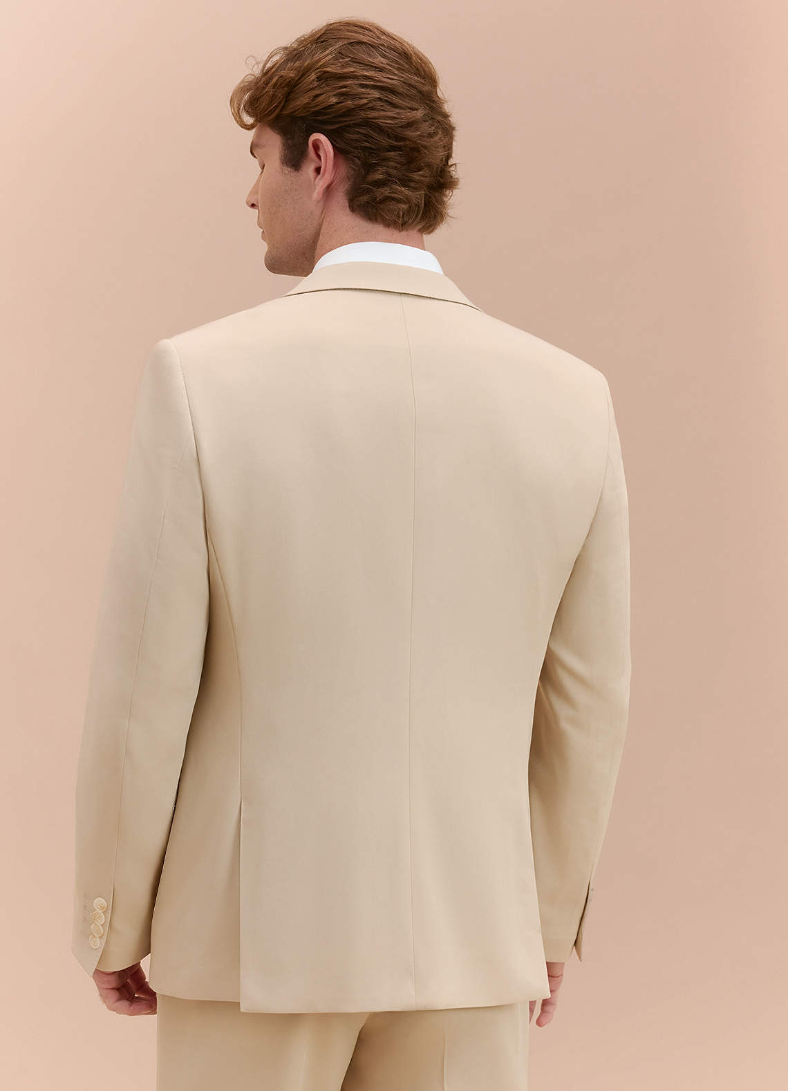 front William Tan Comfort Blend  Suit Jacket