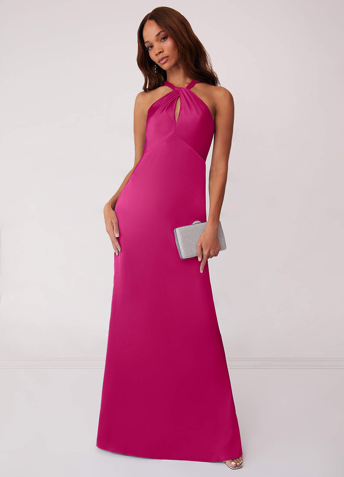 Barbie™ ❤ AZAZIE 1006 Ready to Ship Barbie™ Pink Stretch Satin