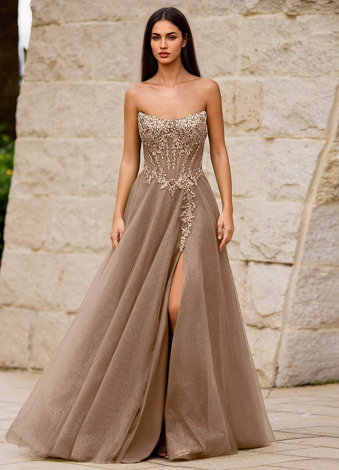 green emerald velvet dress Champagne Sequin Prom Dresses with Slit Mermaid Spaghetti Strap Evenin   Viniodress