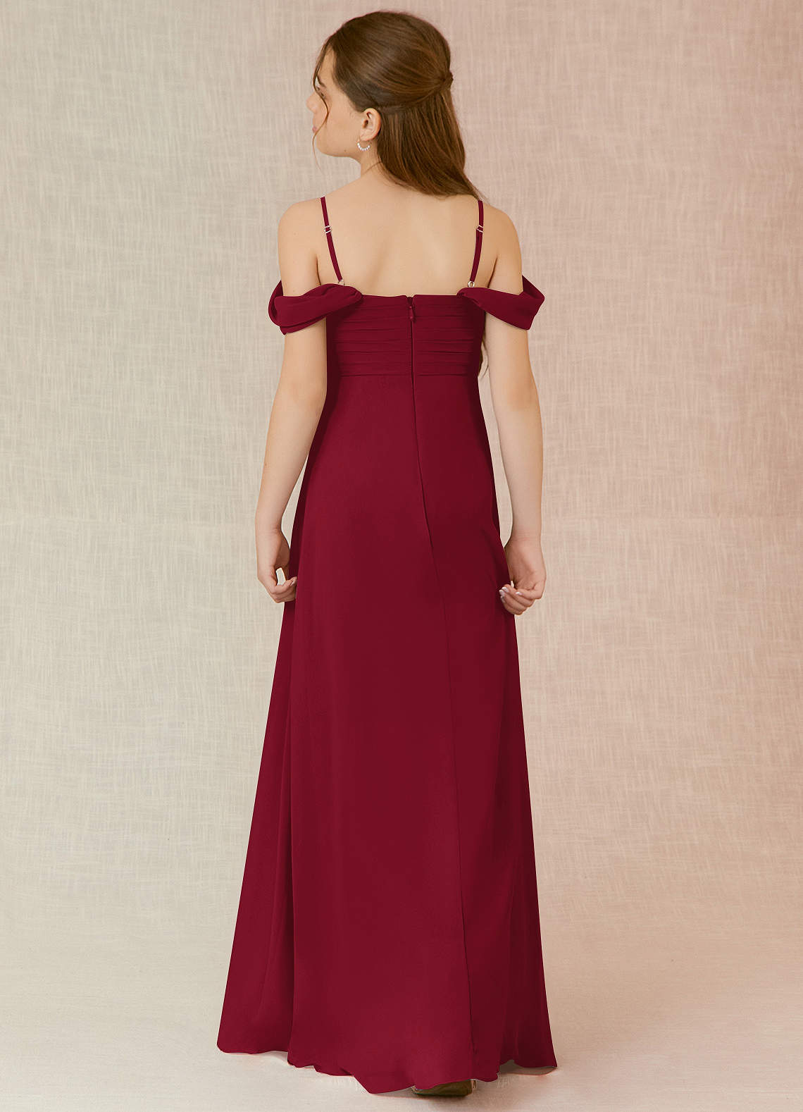 rose gold and blue bridesmaid dresses Mermaid Satin Spaghetti Straps Long Custom Dresse – MarryLover Color:Off-White-Light-Blue Clearance dresses are gently Length_xl-(63