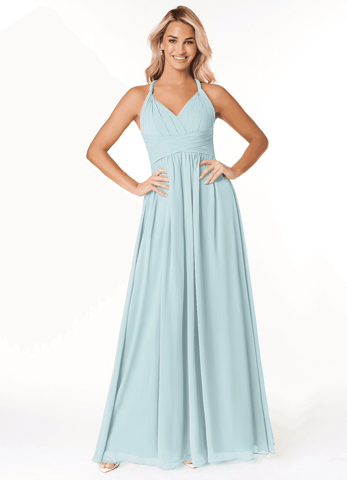 blue dress for baby girl Long Boho Style Bridesmaid Gown Teal Blue Party Dress – loveangeldress