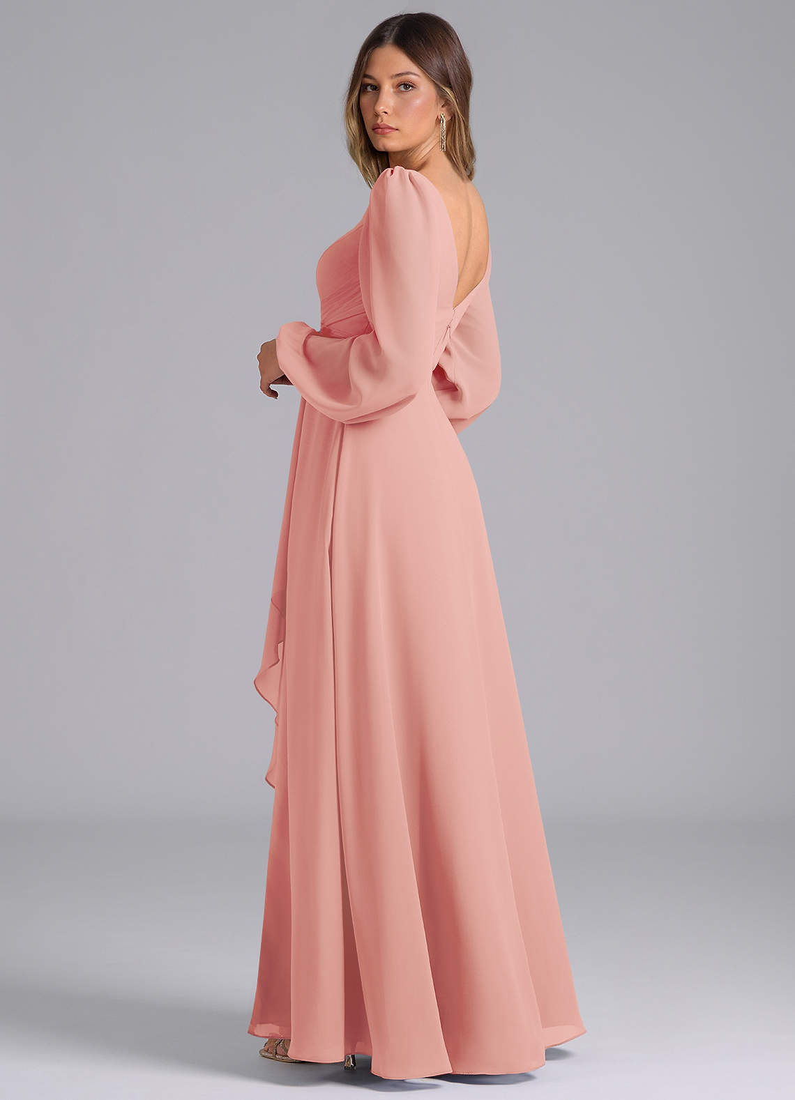 long sleeve wedding dress with cathedral veil DreamDress By PMN Fit & Flare Wedding Dress Gown Floral Embellishment Fully Lined Long Illusion Sleeves Cathedral Train