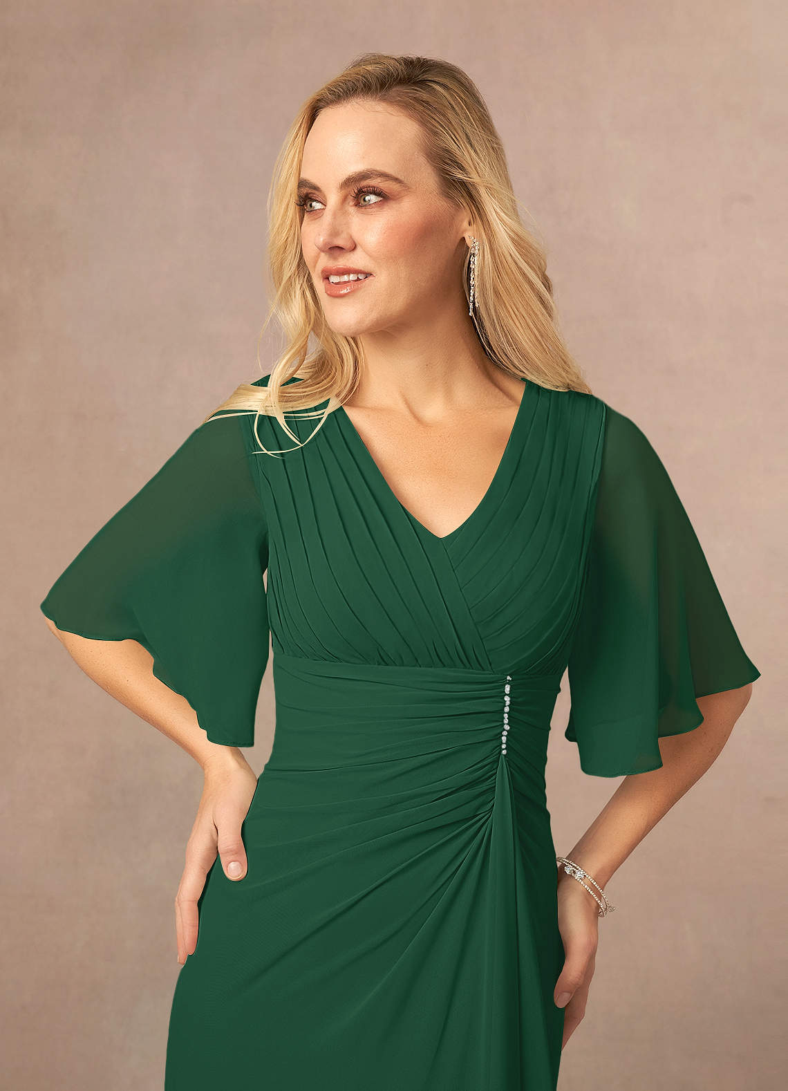 slim fit dress slacks Dark Green Backless Short Homecoming Dress main image 0