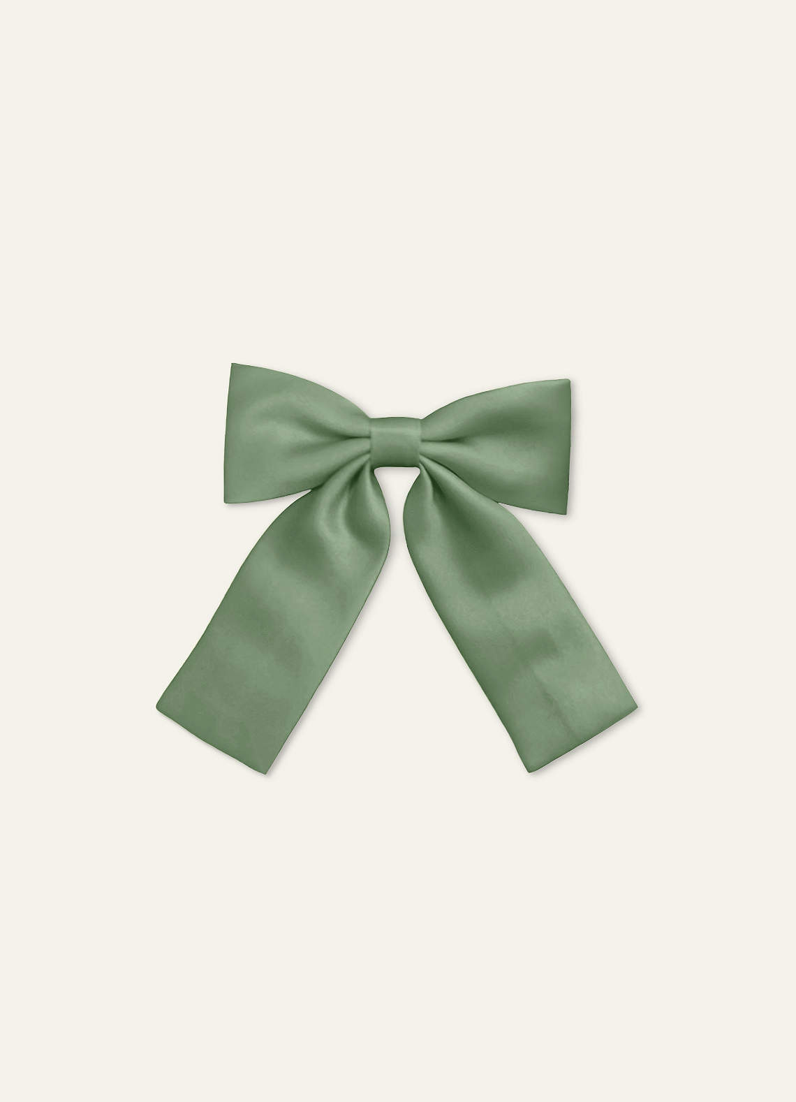 front Girls Satin Bow Hair Clip