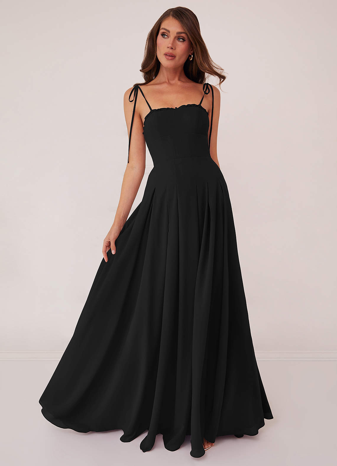 Barbie ♥ Azazie Bridesmaid Dresses Box Pleated Chiffon A-Line Dress image1