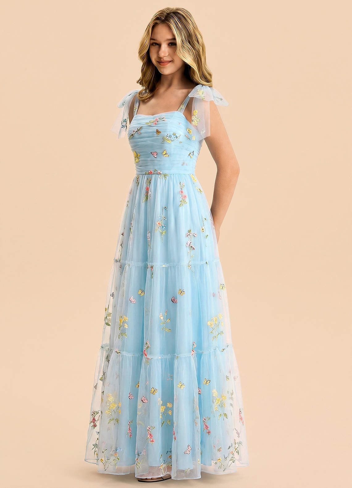 front Azazie Allie Junior Formal Dress