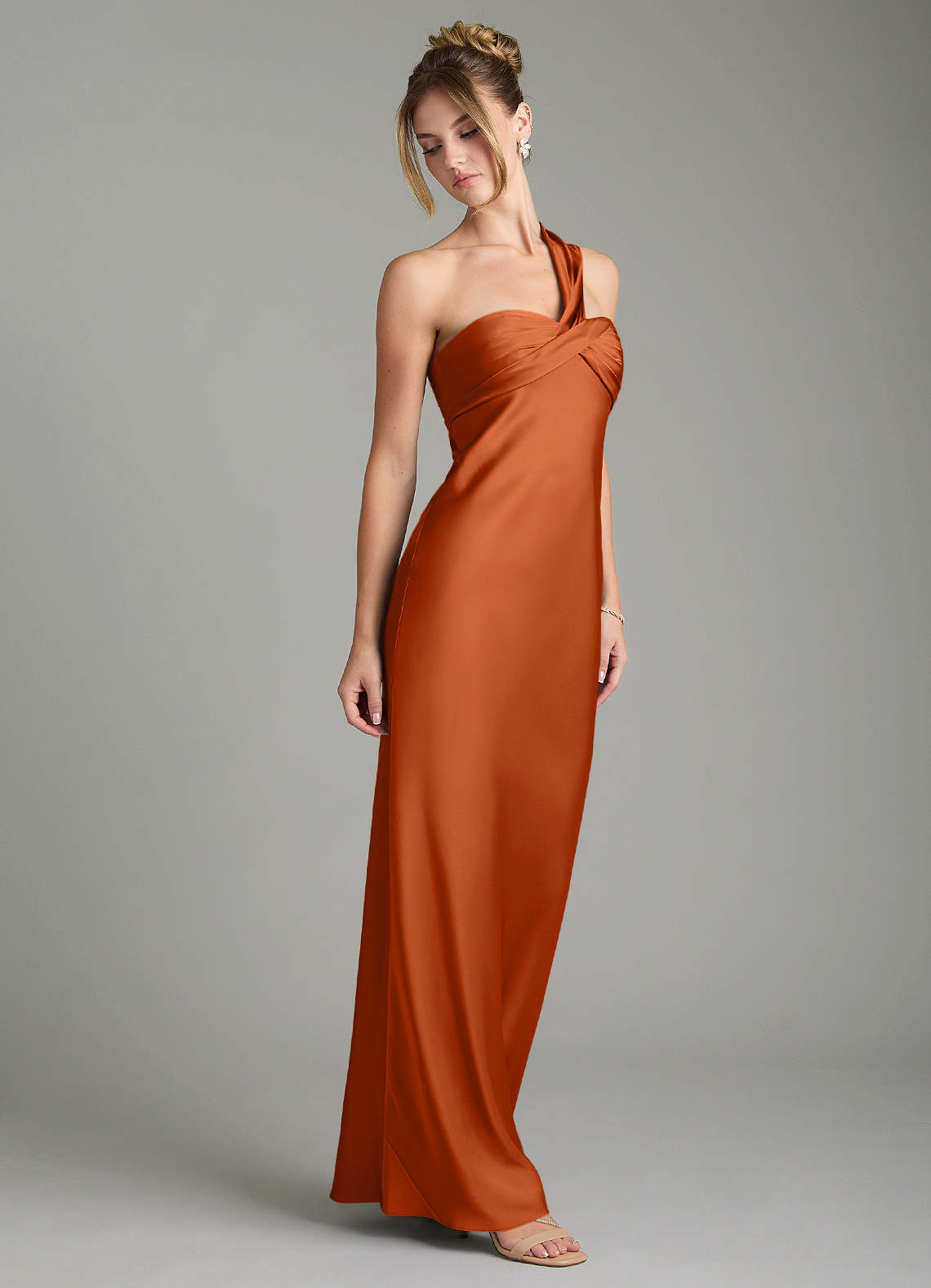 Azazie Margot Ready to Ship Black Stretch Satin Bridesmaid Dresses
