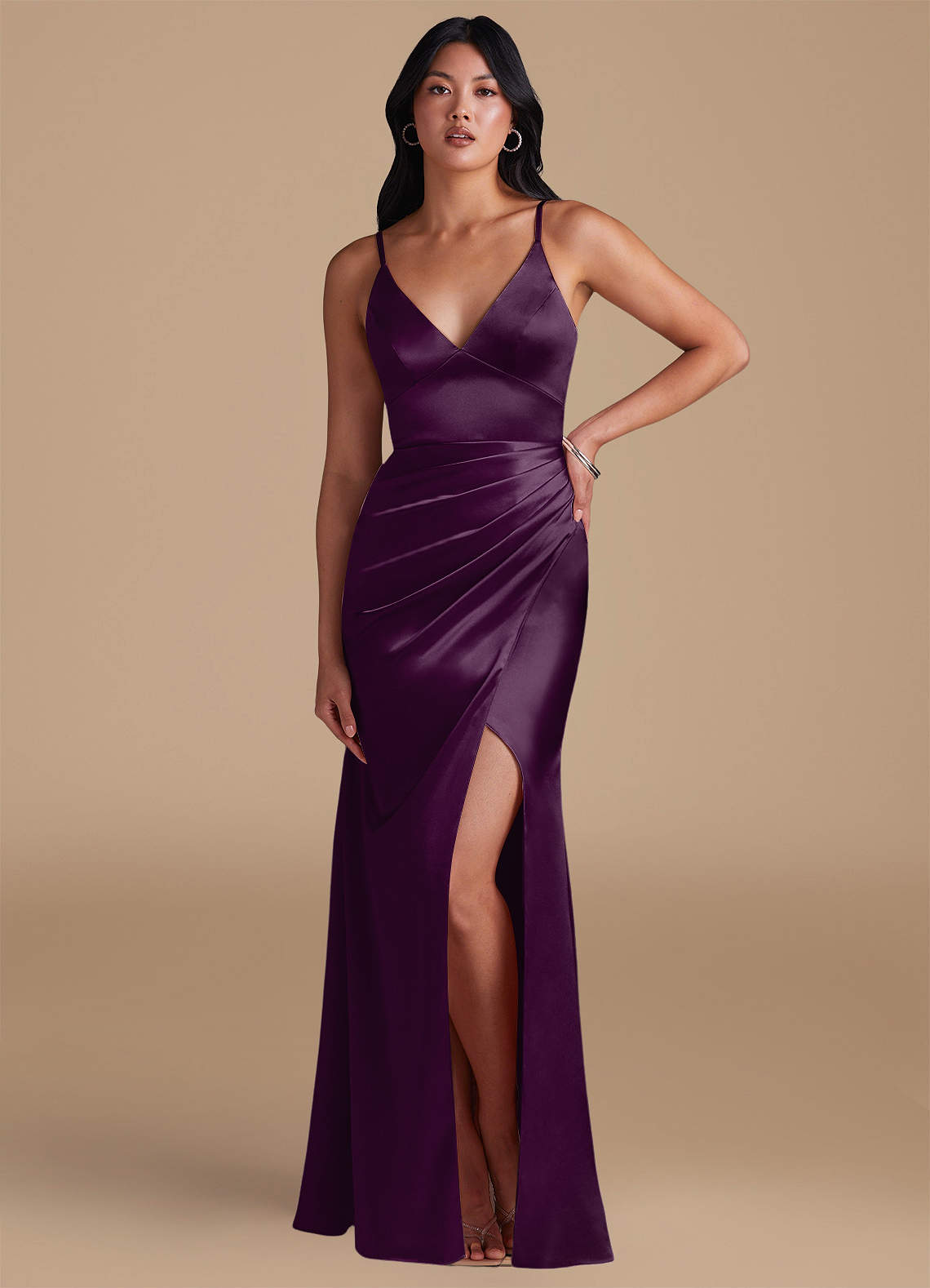 asos gold bridesmaid dresses Short Sleeve Purple Square Neck Cami Maxi Dress With Asos Rose Bridesmaid Amidoa Summer Beach Dresses Size:UK 16/EU 42 laborday2026sale Prom dress high split adds a