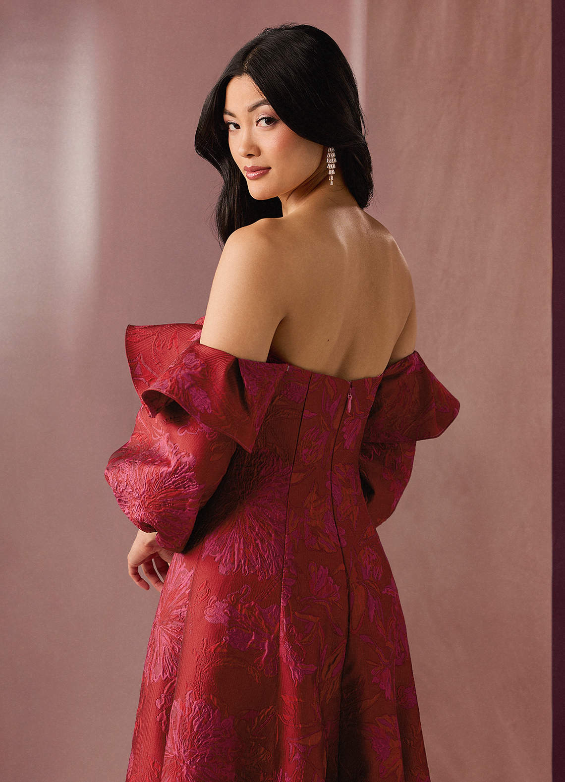 Elayne Red Hot Pink Gown Ready to Ship | Azazie DE