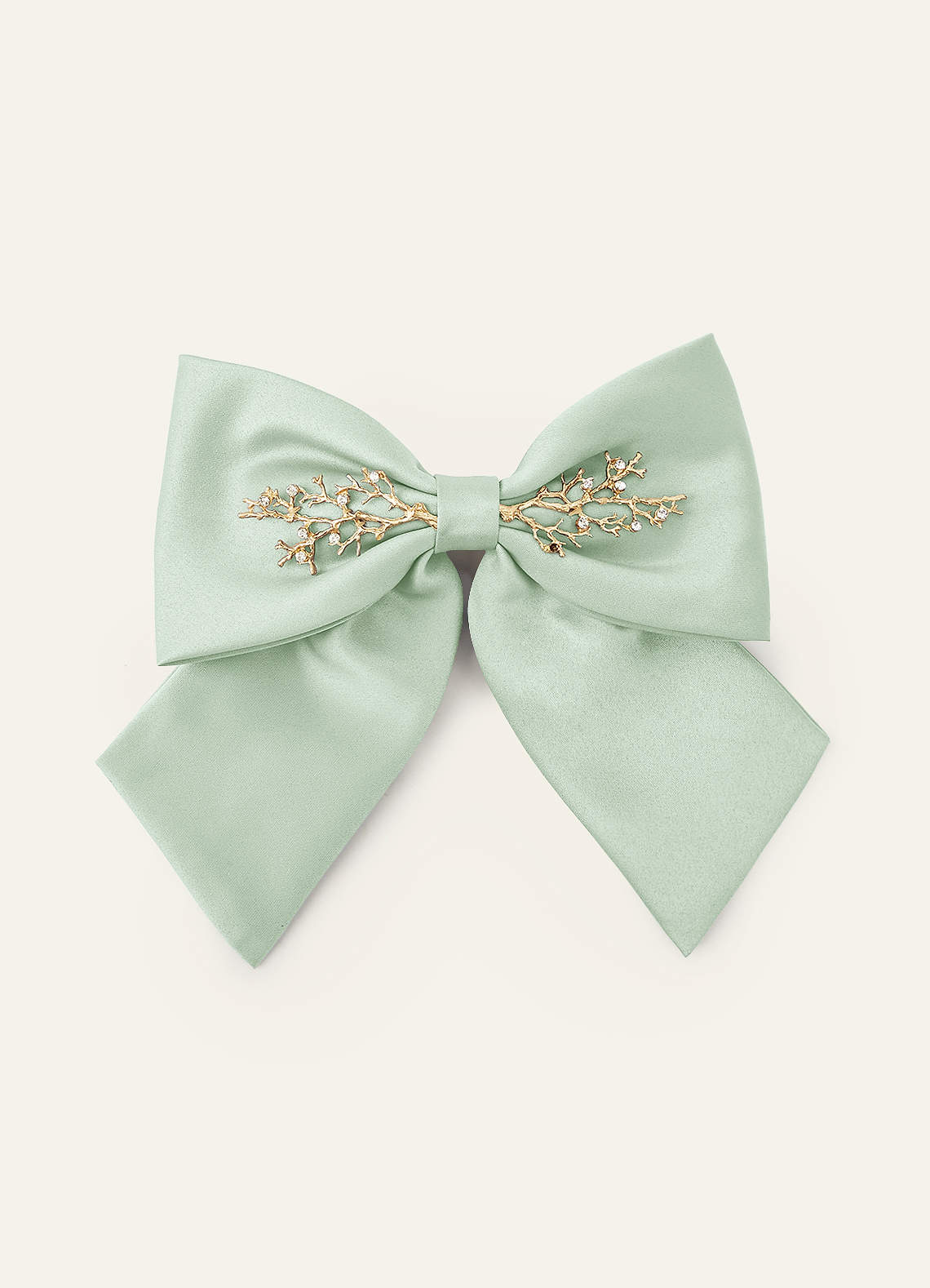 front Spinka do włosów z metalową kokardką w pasującym kolorze