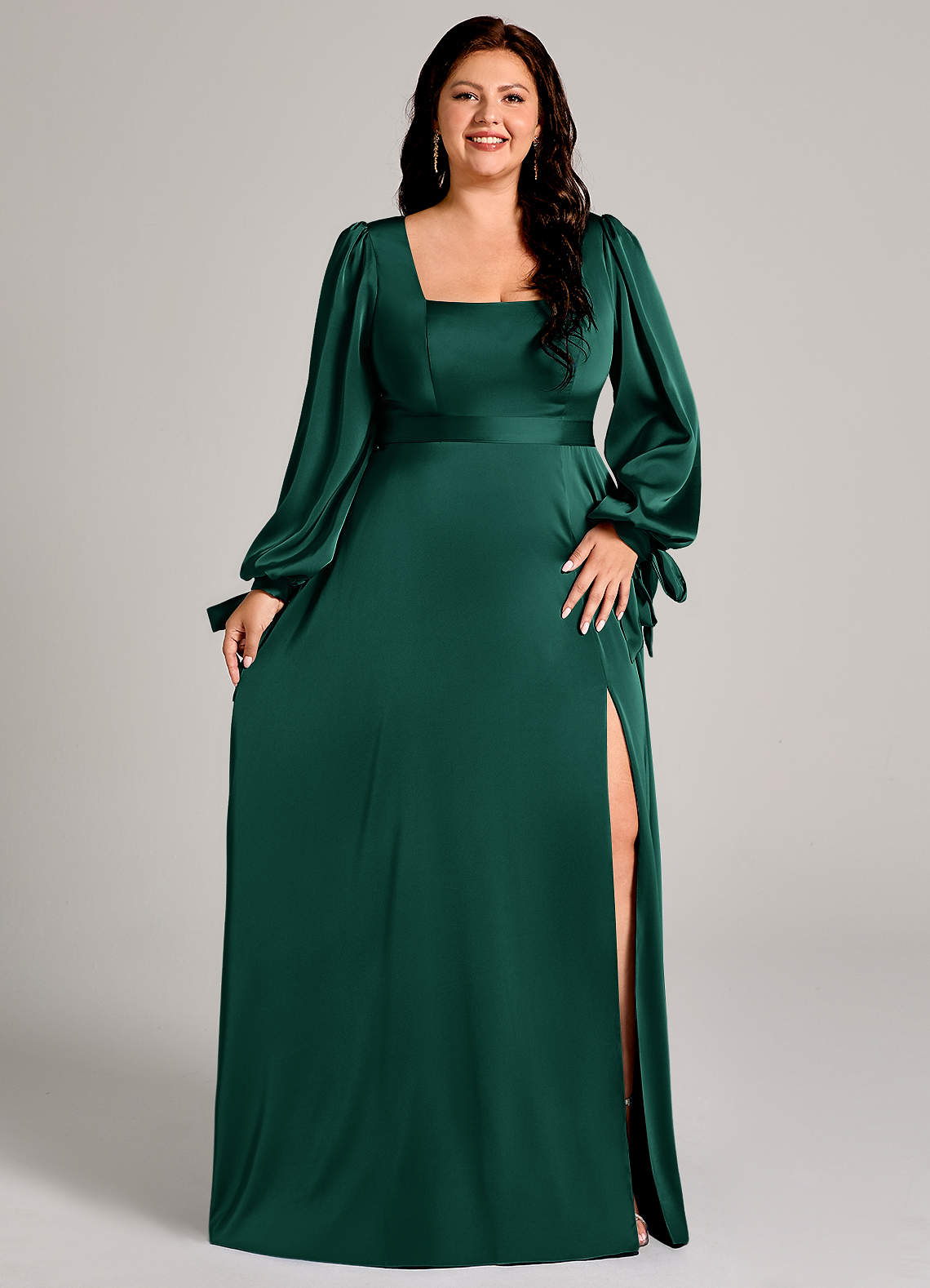 emerald green bridesmaid dresses amazon Mismatched Multiway Elastic Satin Emerald Green Bridesmaid Dresses –  luladress